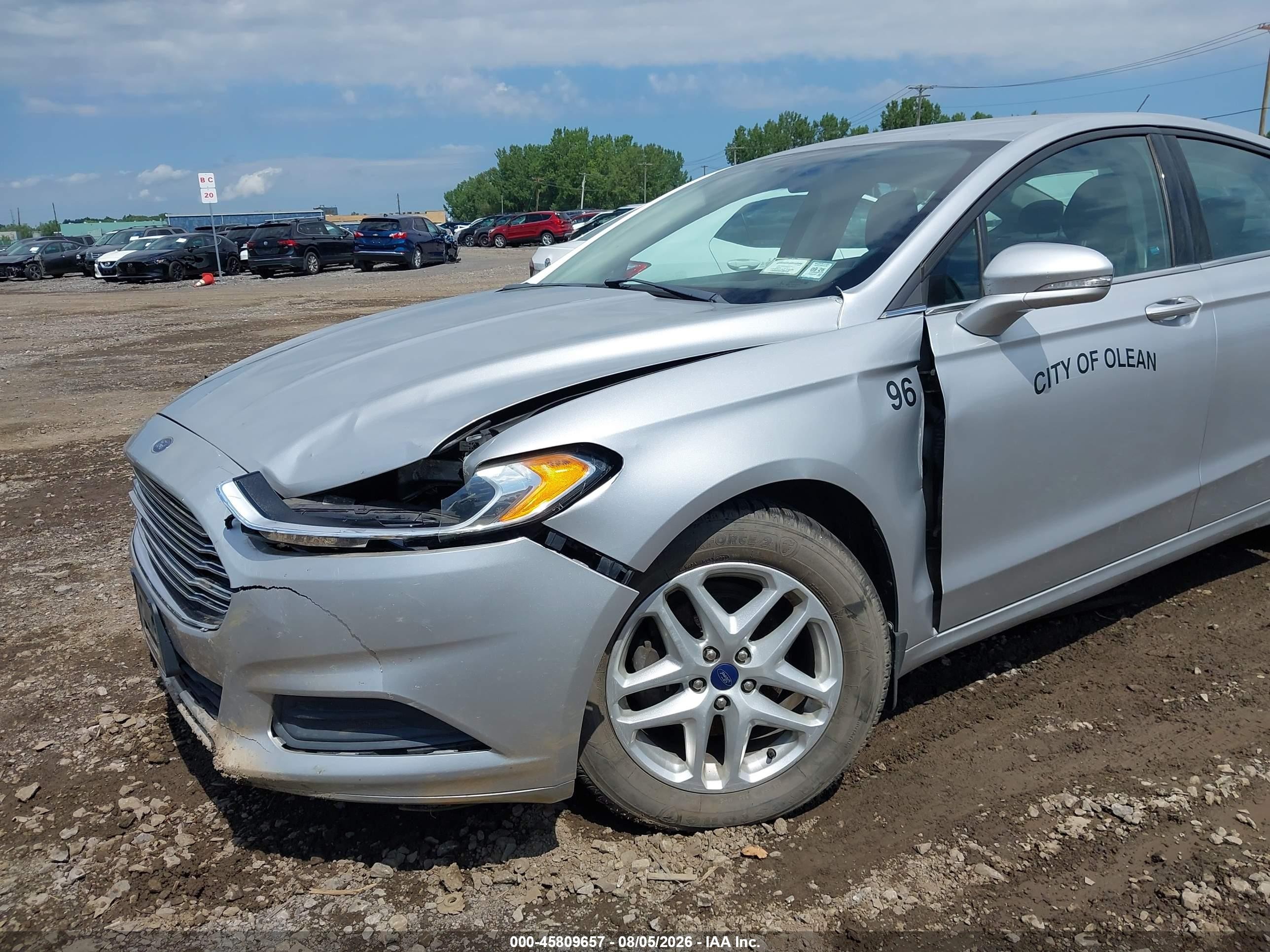 2013 Ford Fusion Se Silver vin: 3FA6P0HRXDR373390