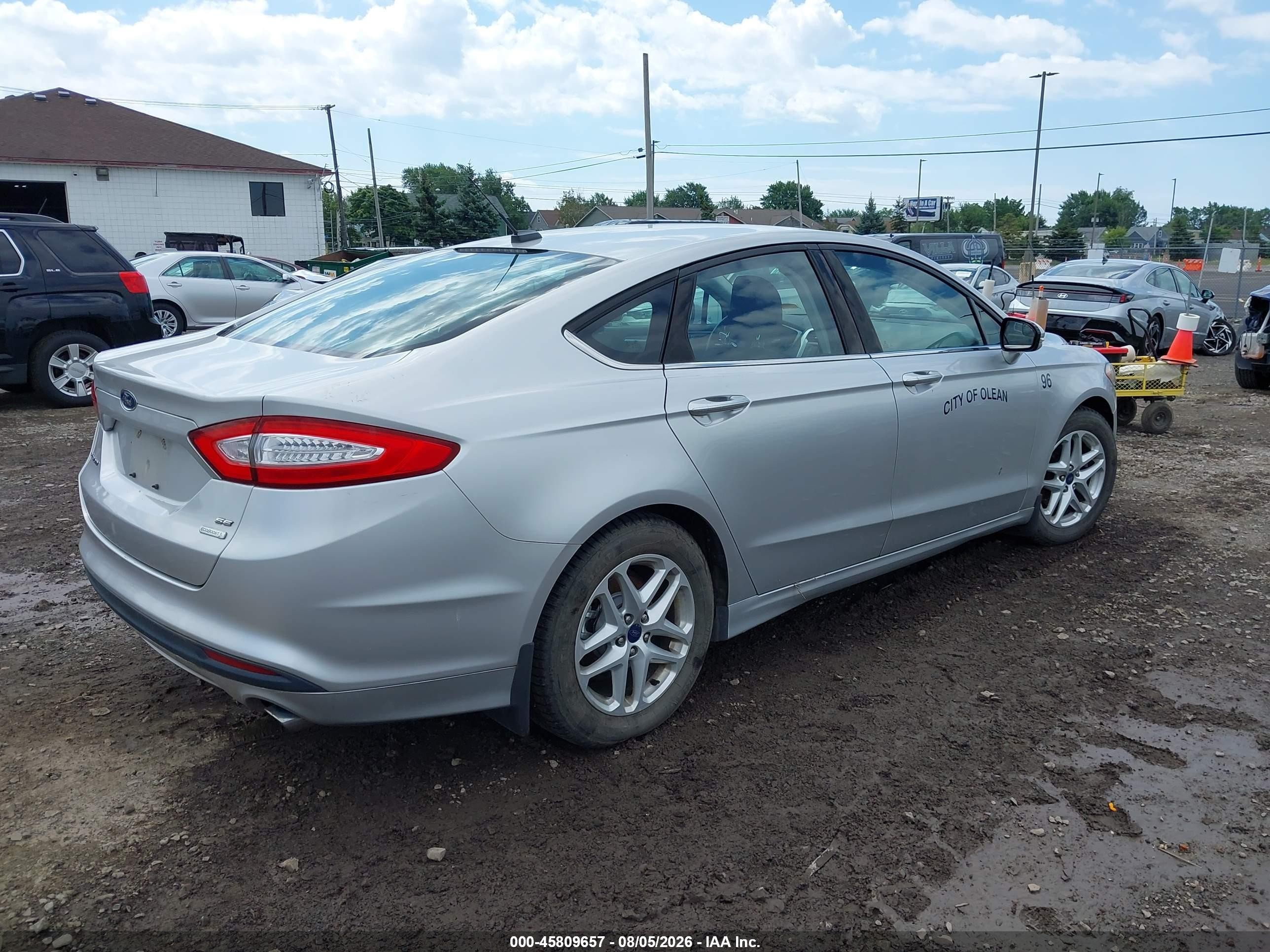 2013 Ford Fusion Se Silver vin: 3FA6P0HRXDR373390