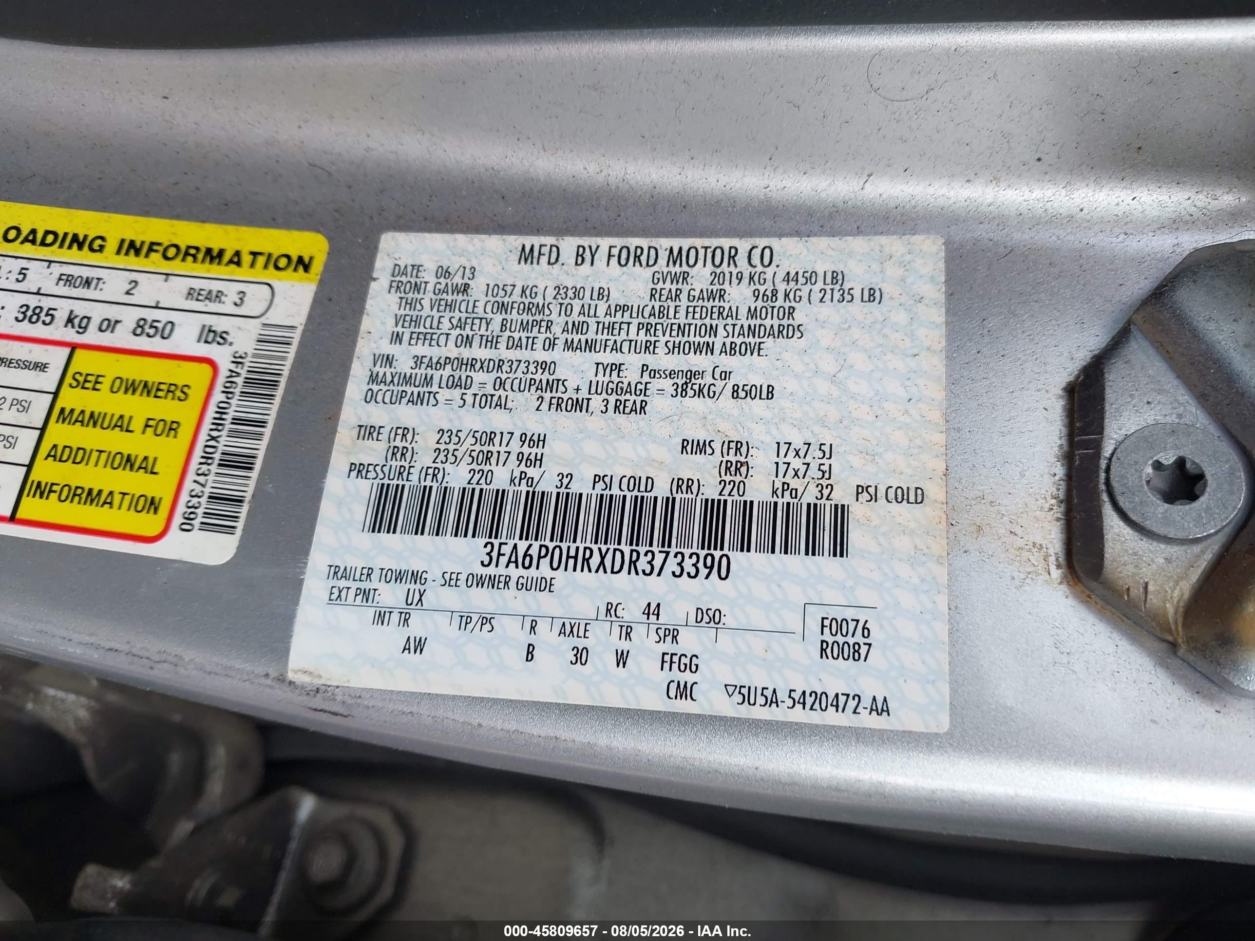 2013 Ford Fusion Se Silver vin: 3FA6P0HRXDR373390