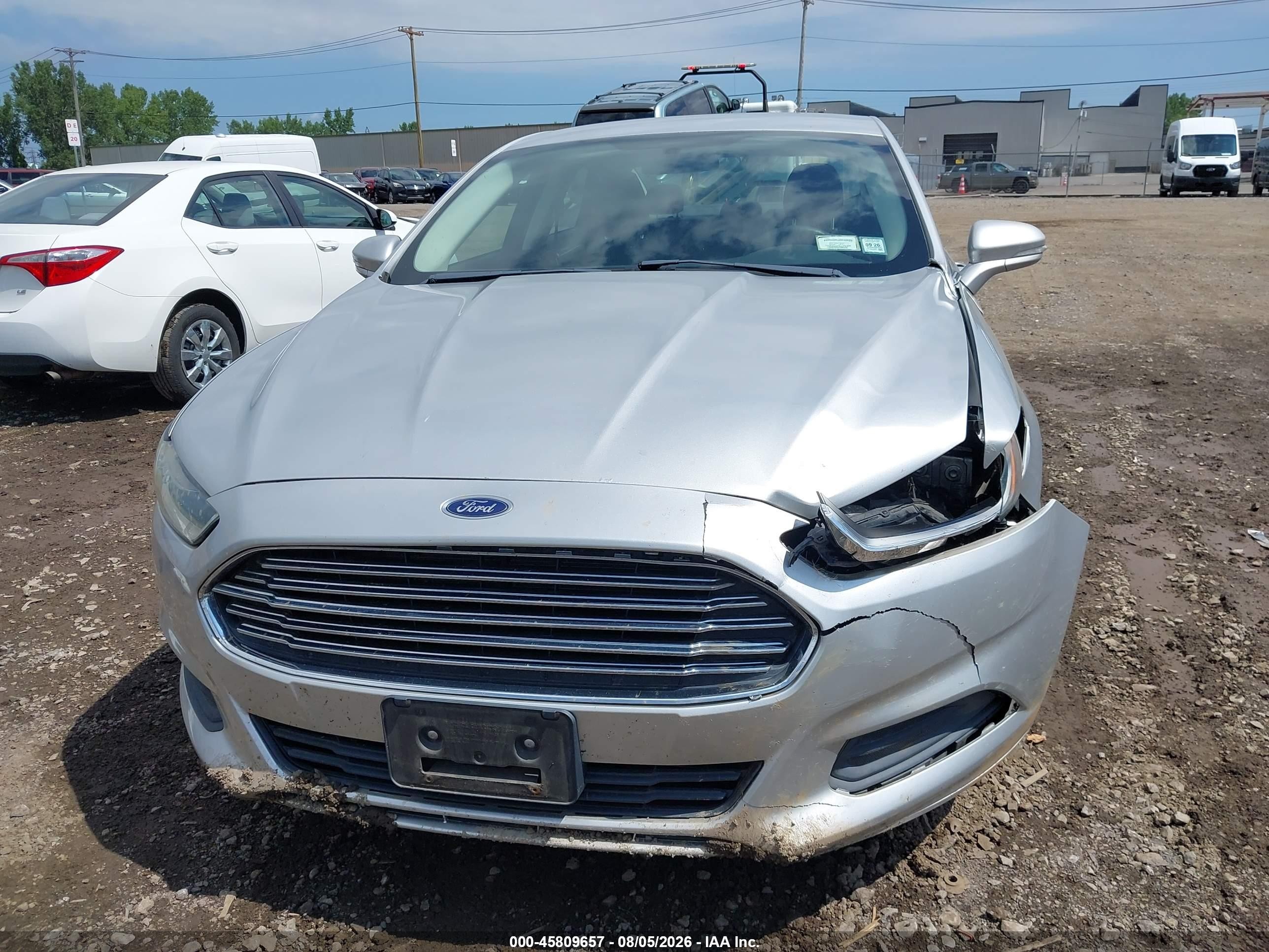 2013 Ford Fusion Se Silver vin: 3FA6P0HRXDR373390