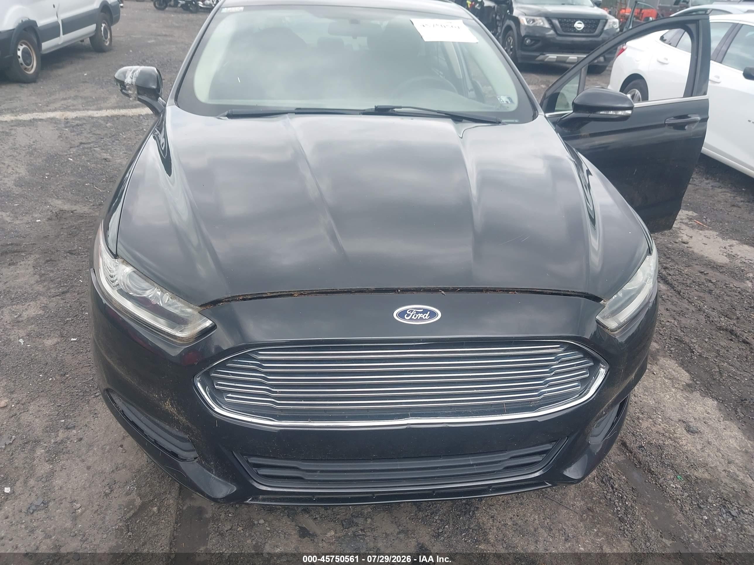 2013 Ford Fusion Se Black vin: 3FA6P0HRXDR389301