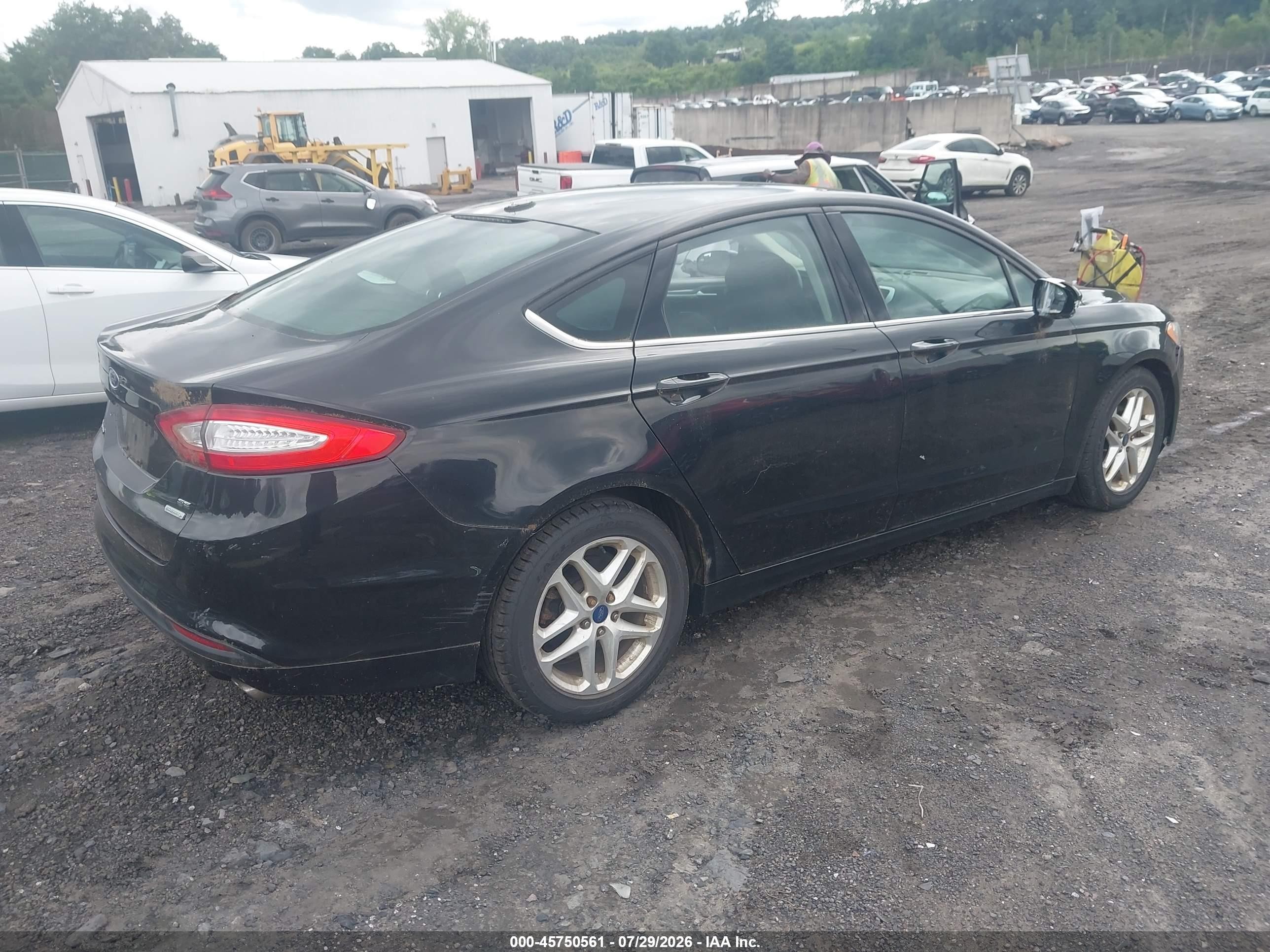 2013 Ford Fusion Se Black vin: 3FA6P0HRXDR389301