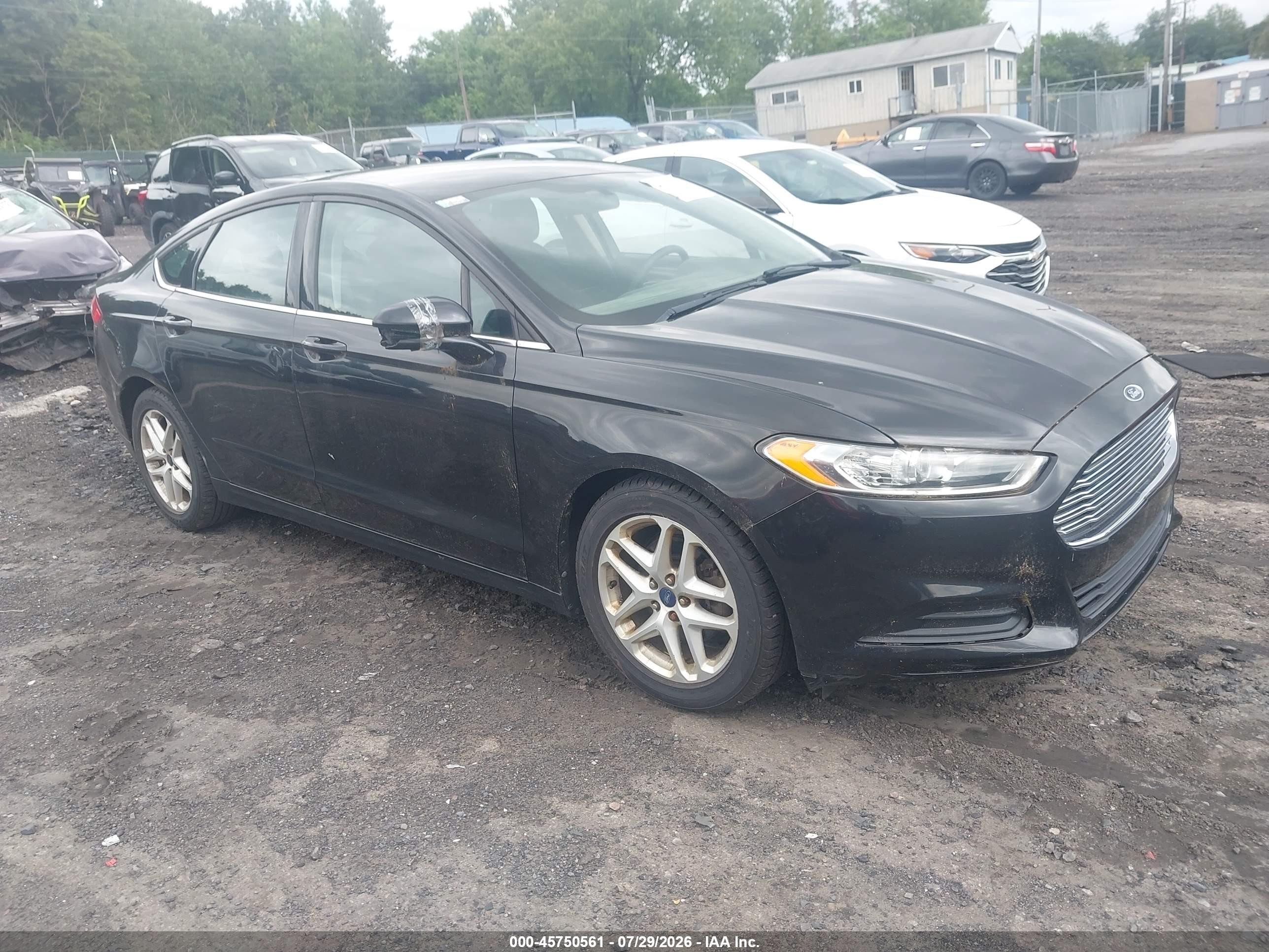 2013 Ford Fusion Se Black vin: 3FA6P0HRXDR389301