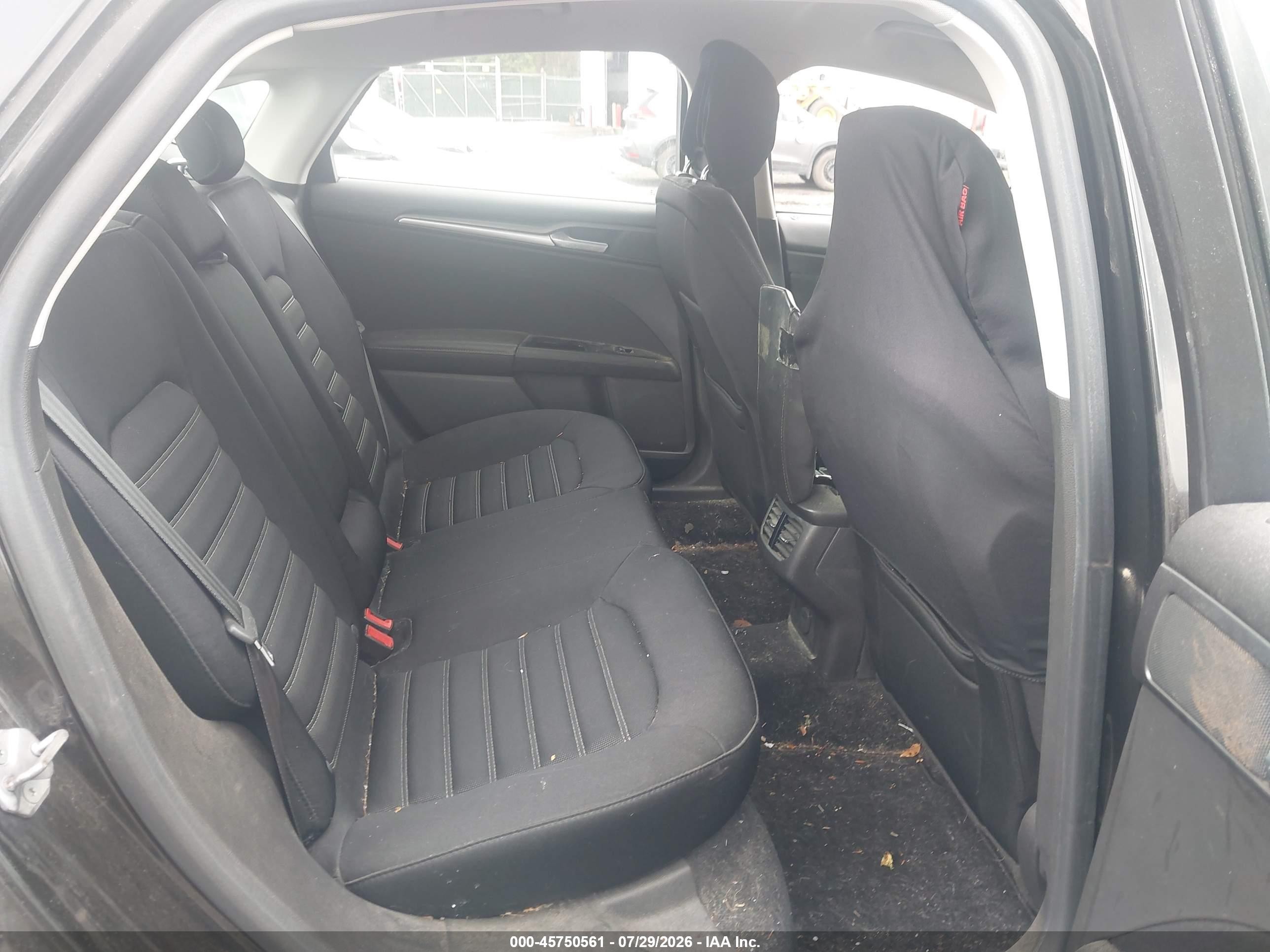2013 Ford Fusion Se Black vin: 3FA6P0HRXDR389301