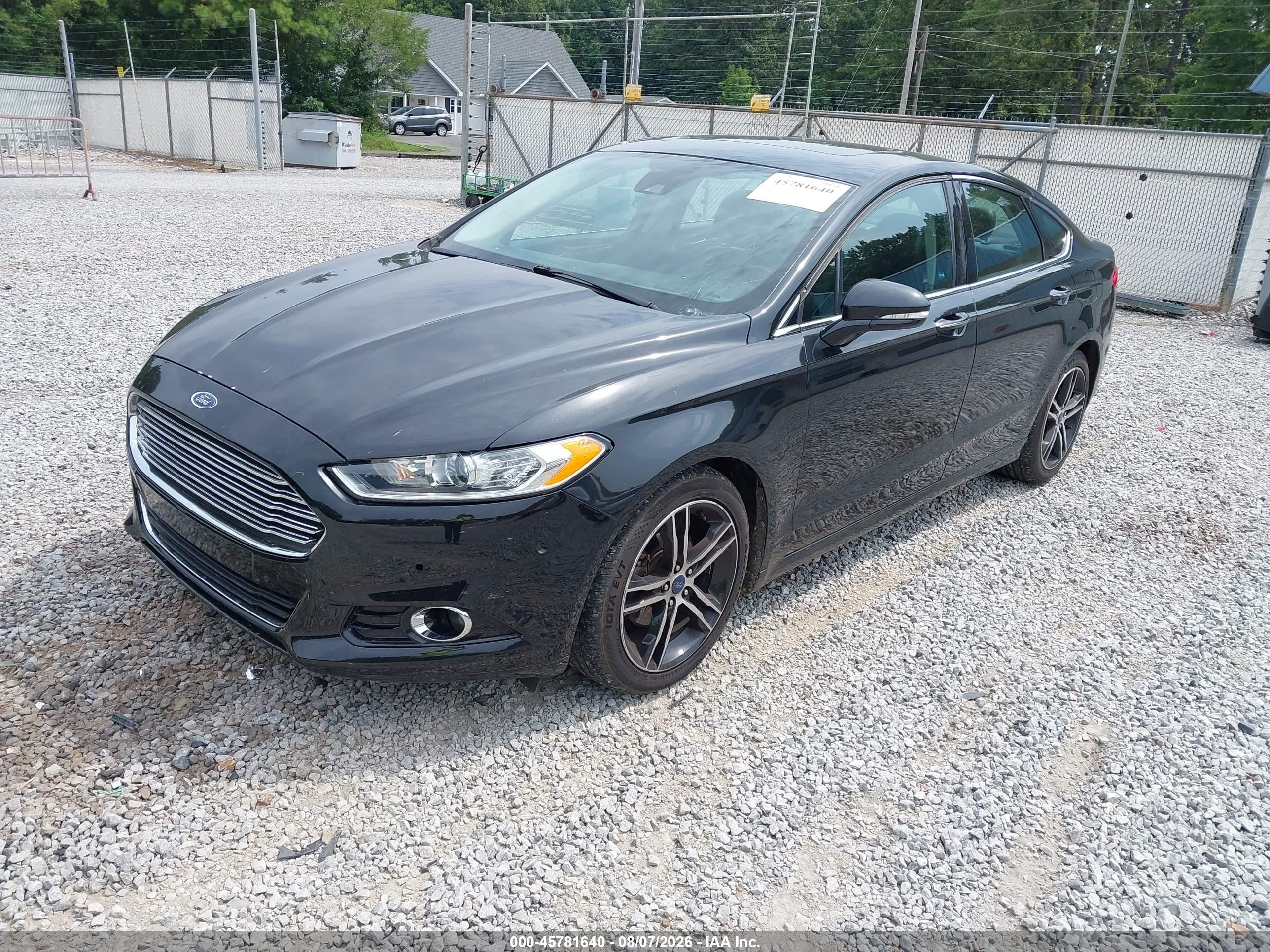 2013 Ford Fusion Titanium Black vin: 3FA6P0K90DR105344