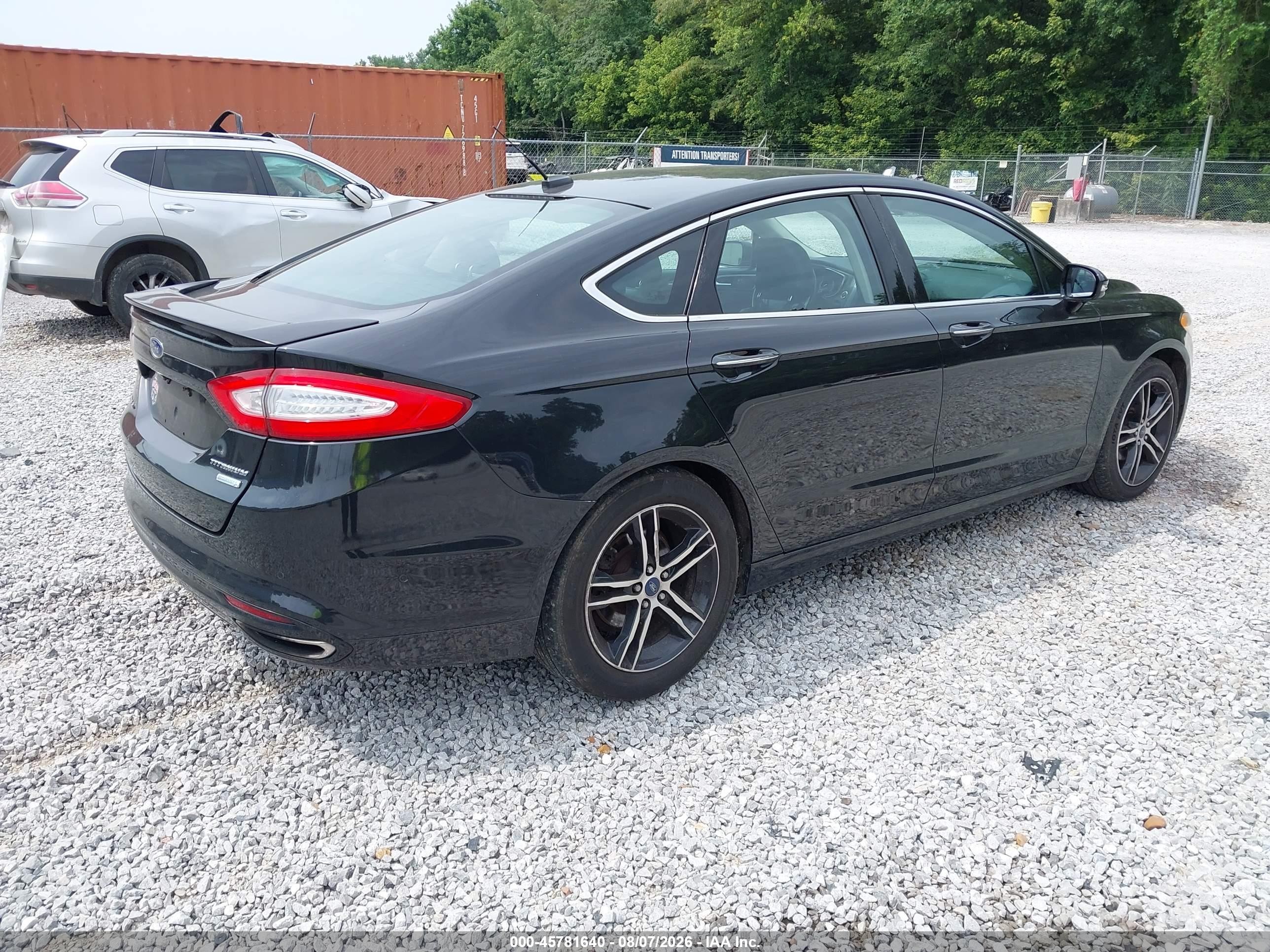 2013 Ford Fusion Titanium Black vin: 3FA6P0K90DR105344