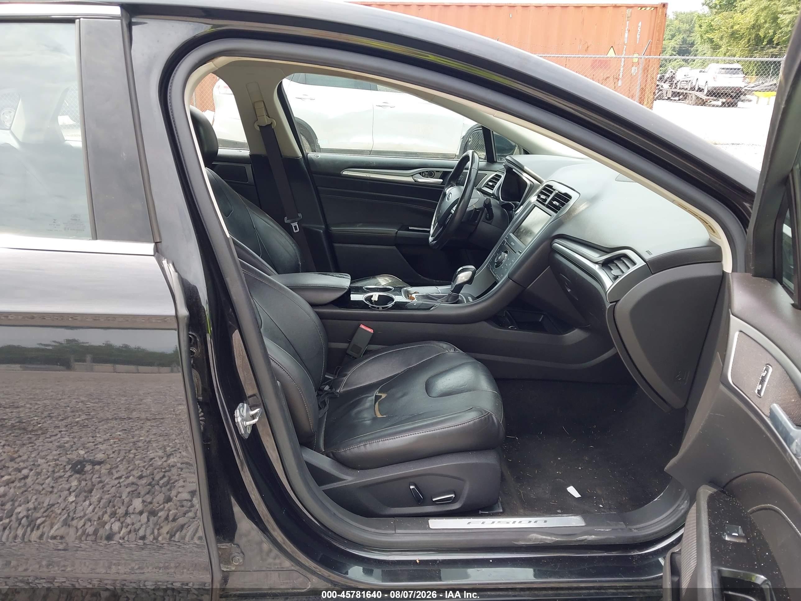 2013 Ford Fusion Titanium Black vin: 3FA6P0K90DR105344