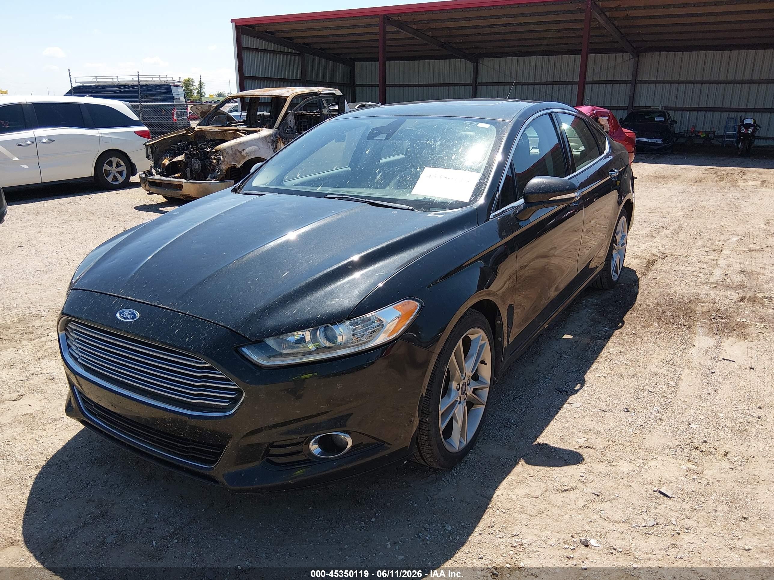 2013 Ford Fusion Titanium Black vin: 3FA6P0K90DR211387