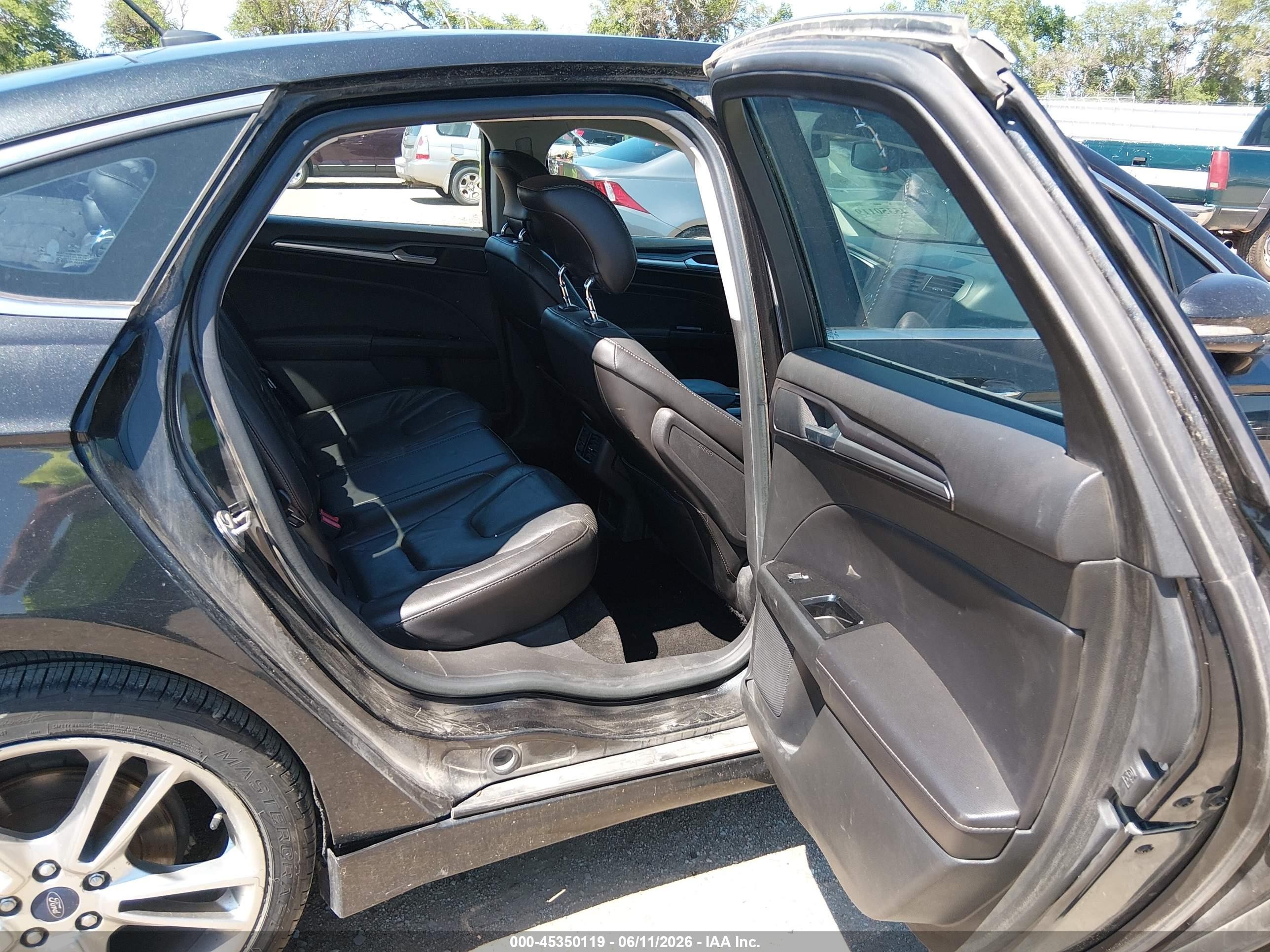 2013 Ford Fusion Titanium Black vin: 3FA6P0K90DR211387