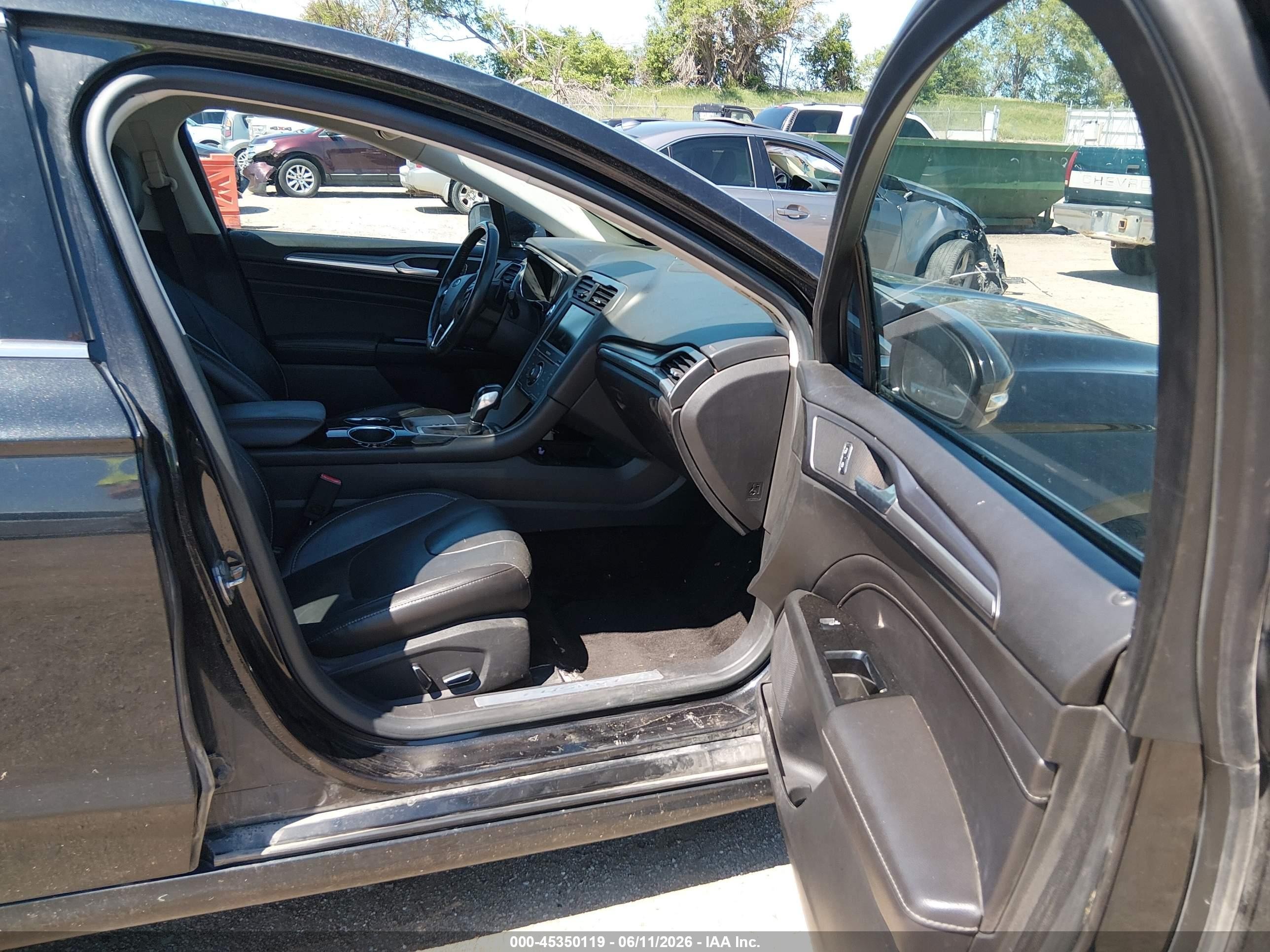 2013 Ford Fusion Titanium Black vin: 3FA6P0K90DR211387