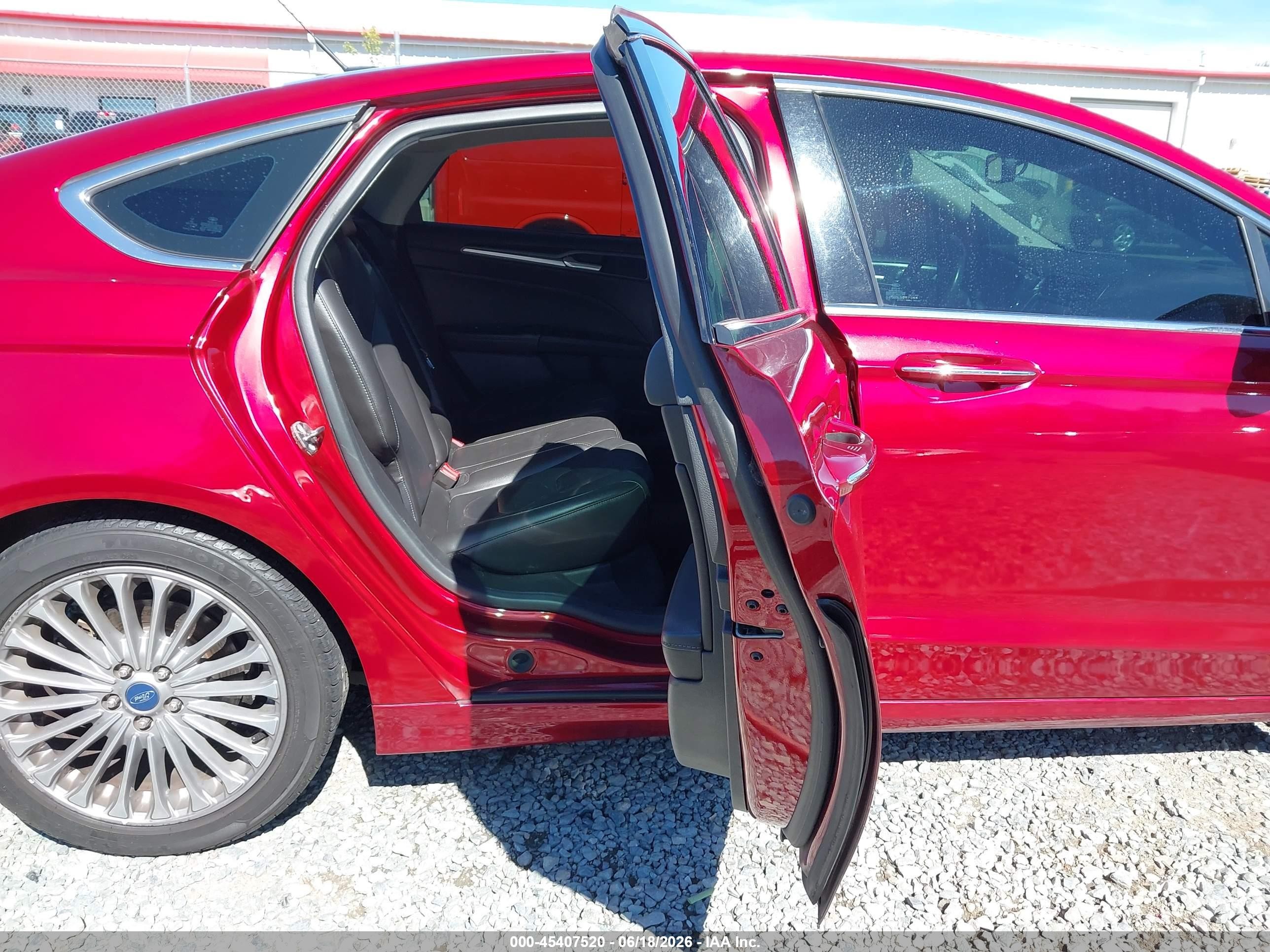 2013 Ford Fusion Titanium Red vin: 3FA6P0K90DR220316