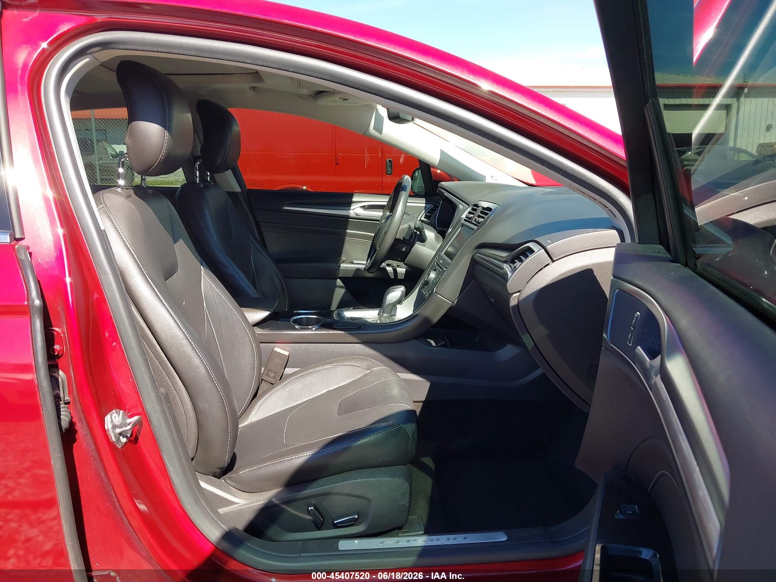 2013 Ford Fusion Titanium Red vin: 3FA6P0K90DR220316