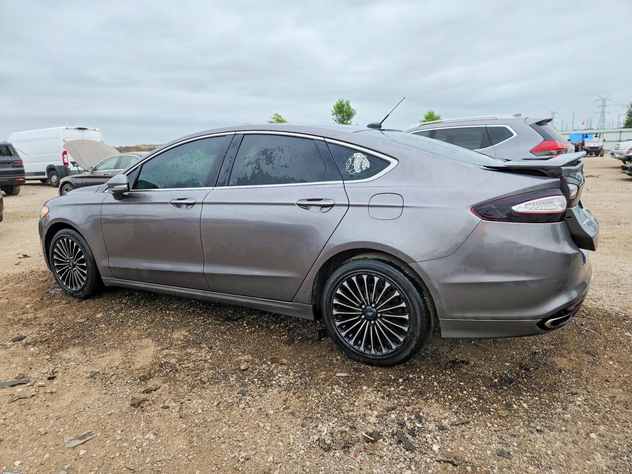 2013 Ford Fusion Titanium Gray vin: 3FA6P0K90DR270827