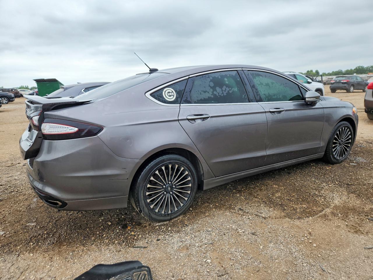 2013 Ford Fusion Titanium Gray vin: 3FA6P0K90DR270827