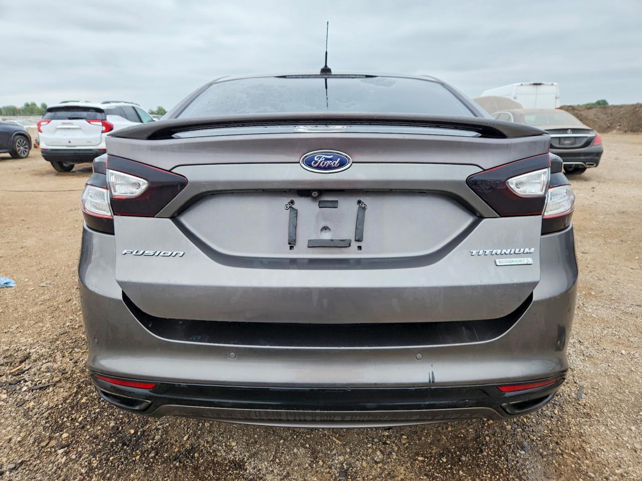 2013 Ford Fusion Titanium Gray vin: 3FA6P0K90DR270827