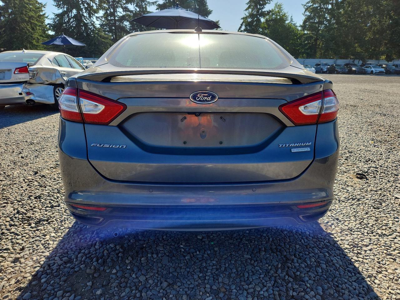 2013 Ford Fusion Titanium Gray vin: 3FA6P0K90DR326202