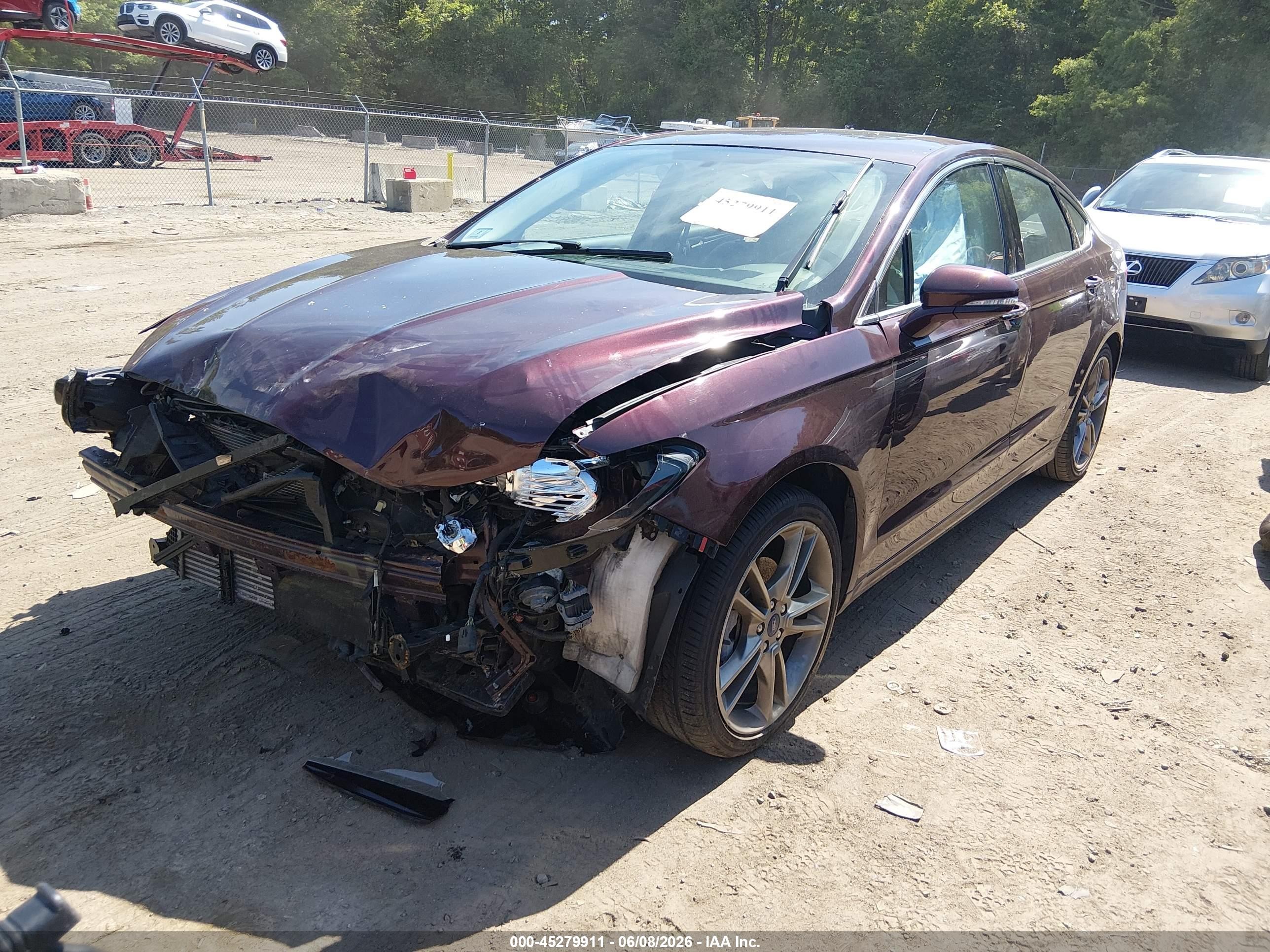 2013 Ford Fusion Titanium Бордовый vin: 3FA6P0K90DR335997