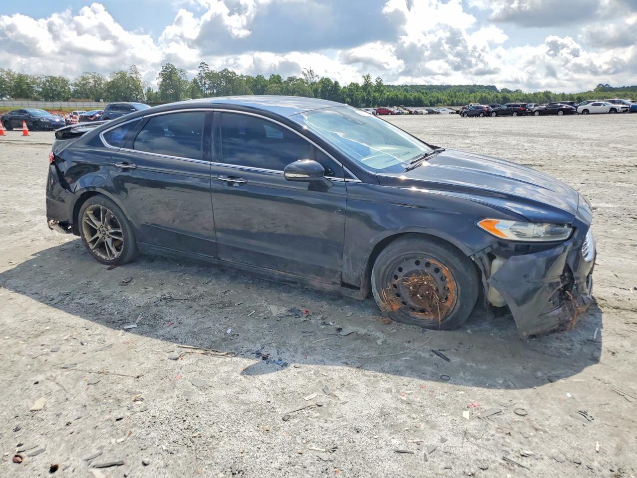 2013 Ford Fusion Titanium Black vin: 3FA6P0K90DR368725