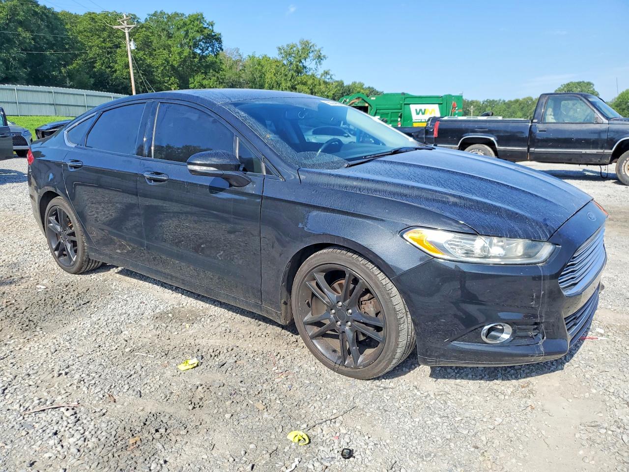 2013 Ford Fusion Titanium Черный vin: 3FA6P0K90DR374525
