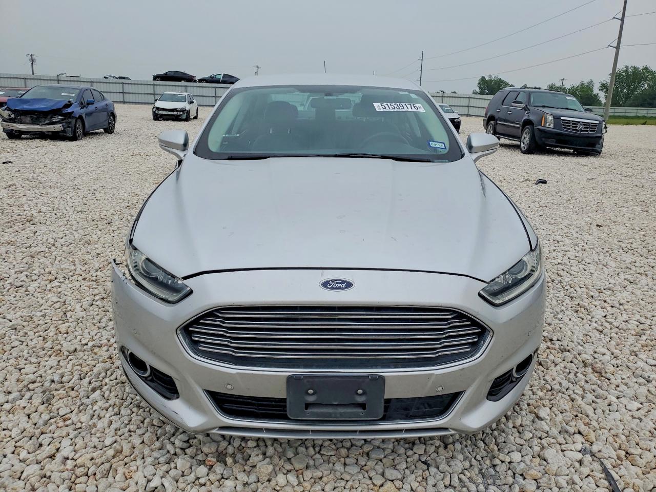 2014 Ford Fusion Titanium Серебряный vin: 3FA6P0K90ER169904