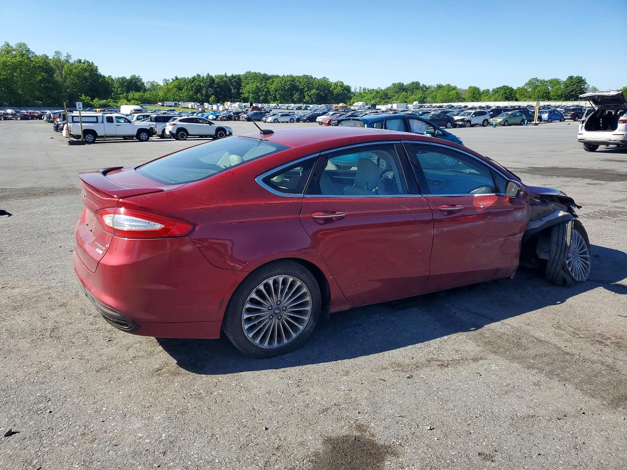2014 Ford Fusion Titanium Темно-бордовый vin: 3FA6P0K90ER216798