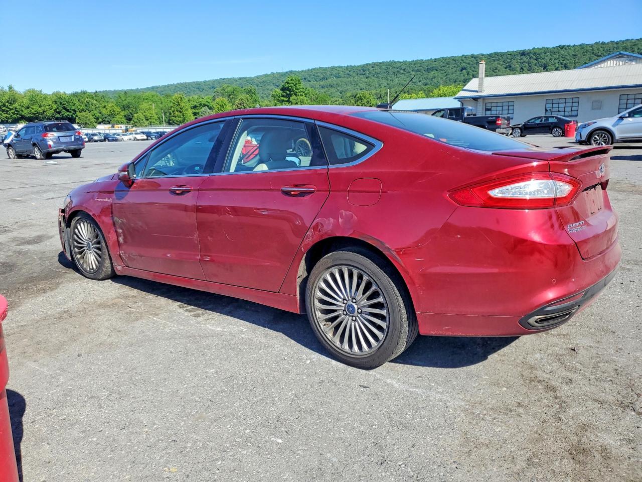 2014 Ford Fusion Titanium Темно-бордовый vin: 3FA6P0K90ER216798
