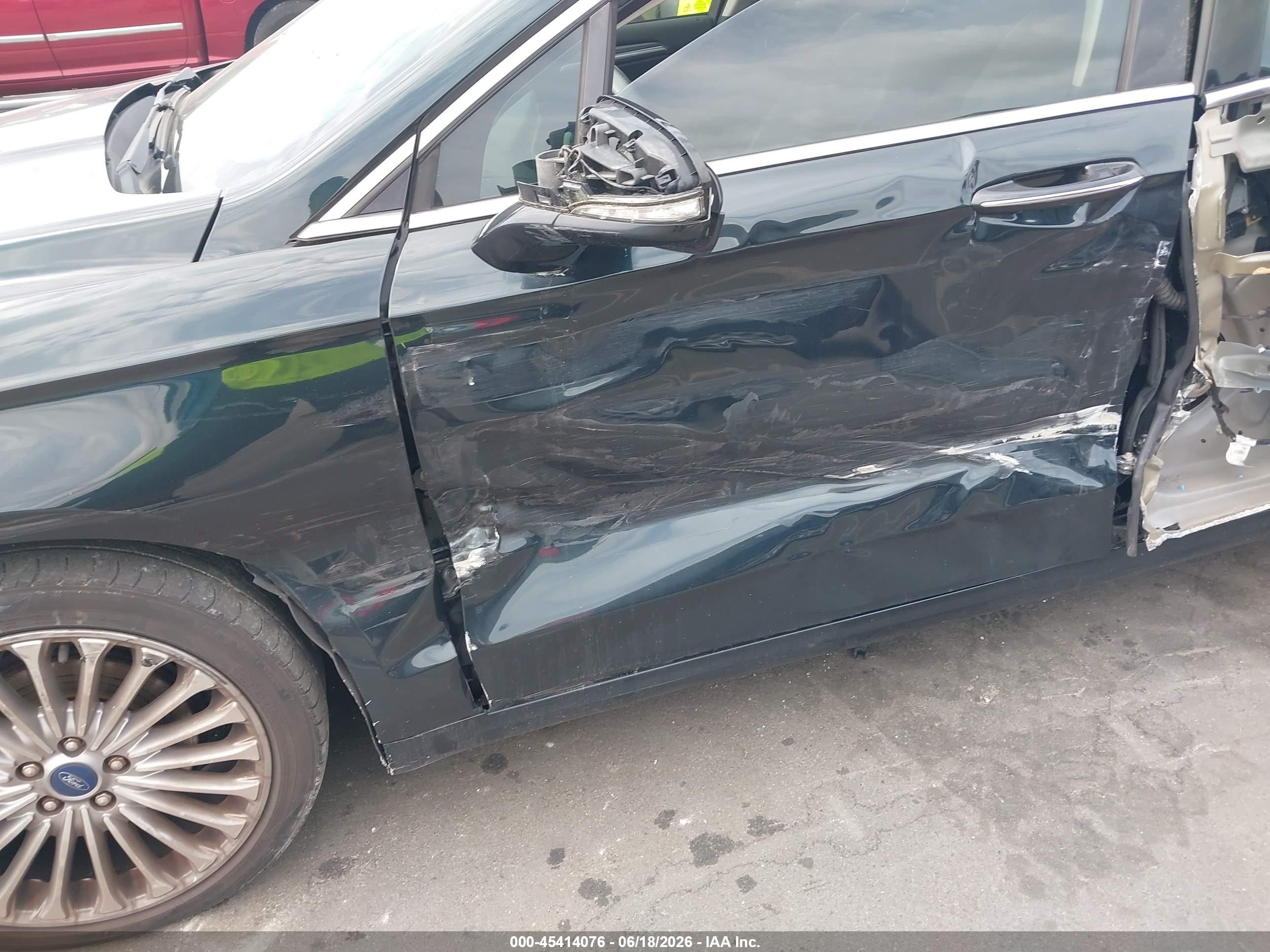 2014 Ford Fusion Titanium Dark Blue vin: 3FA6P0K90ER229518