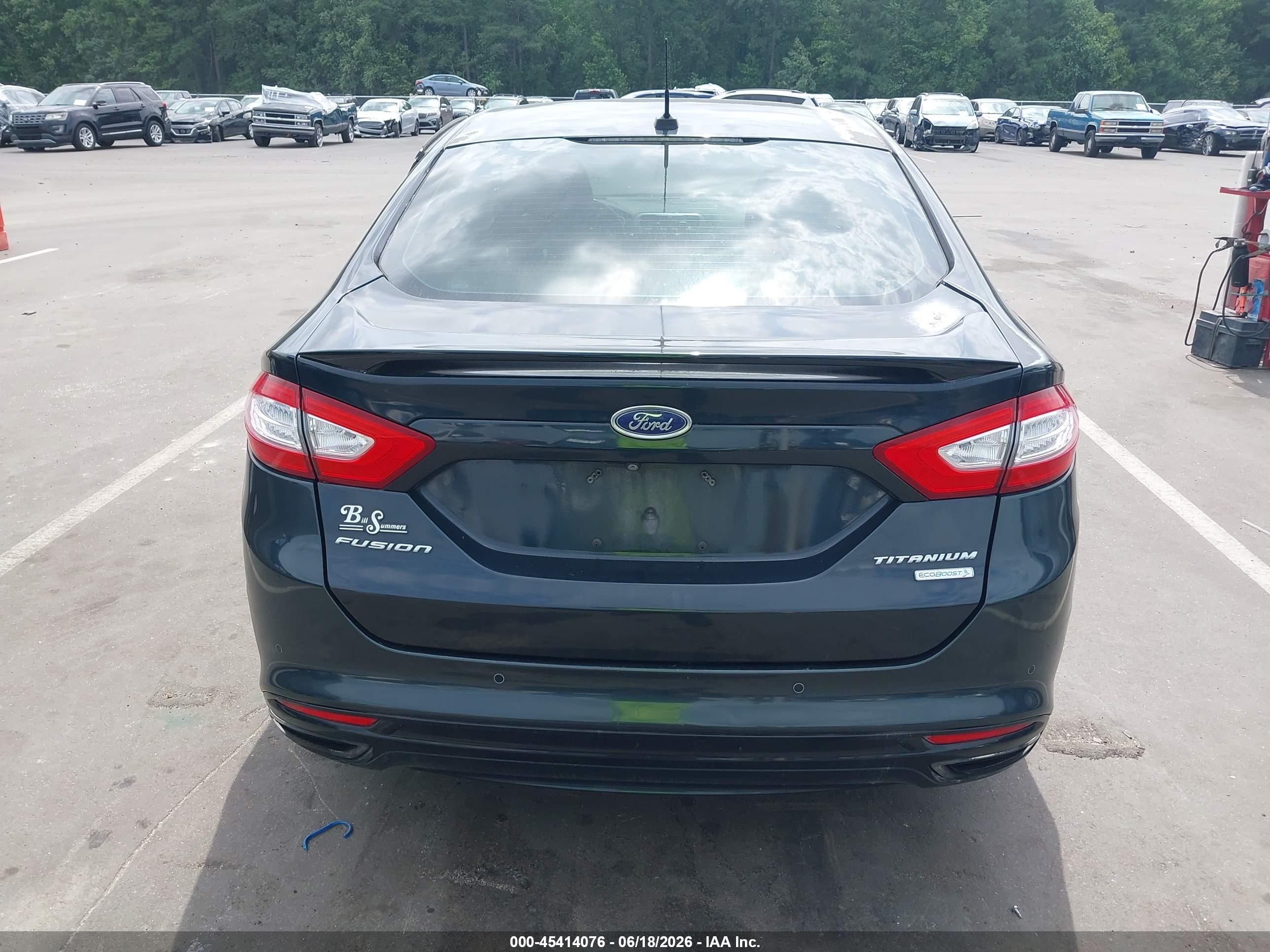 2014 Ford Fusion Titanium Dark Blue vin: 3FA6P0K90ER229518