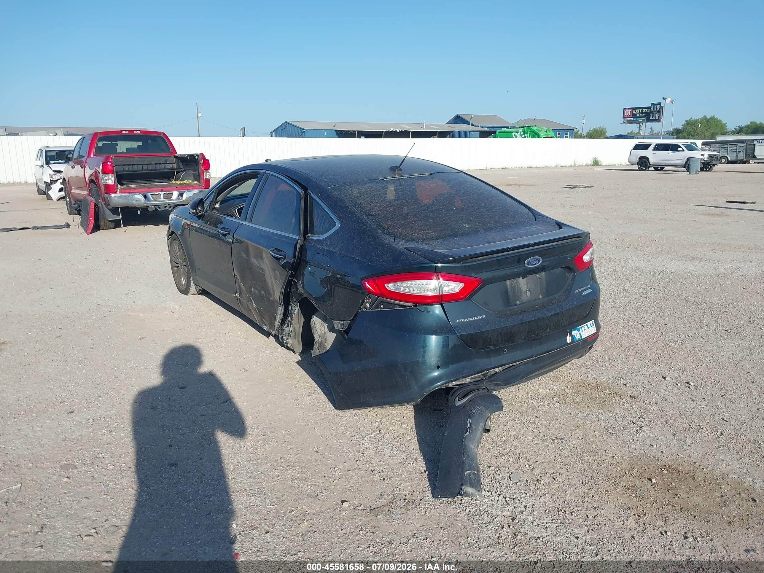 2014 Ford Fusion Titanium Black vin: 3FA6P0K90ER245508