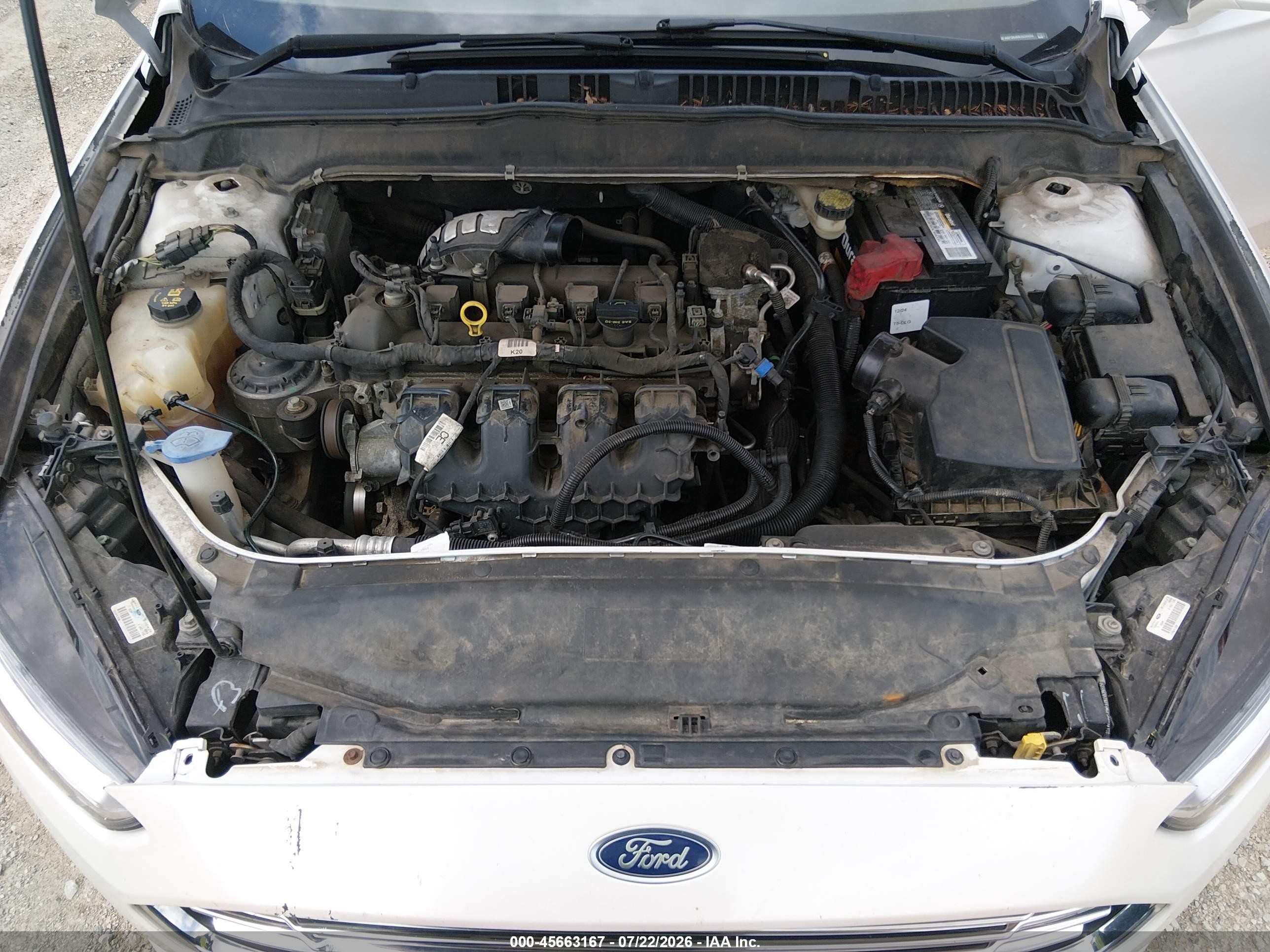 2014 Ford Fusion Titanium Белый vin: 3FA6P0K90ER255066