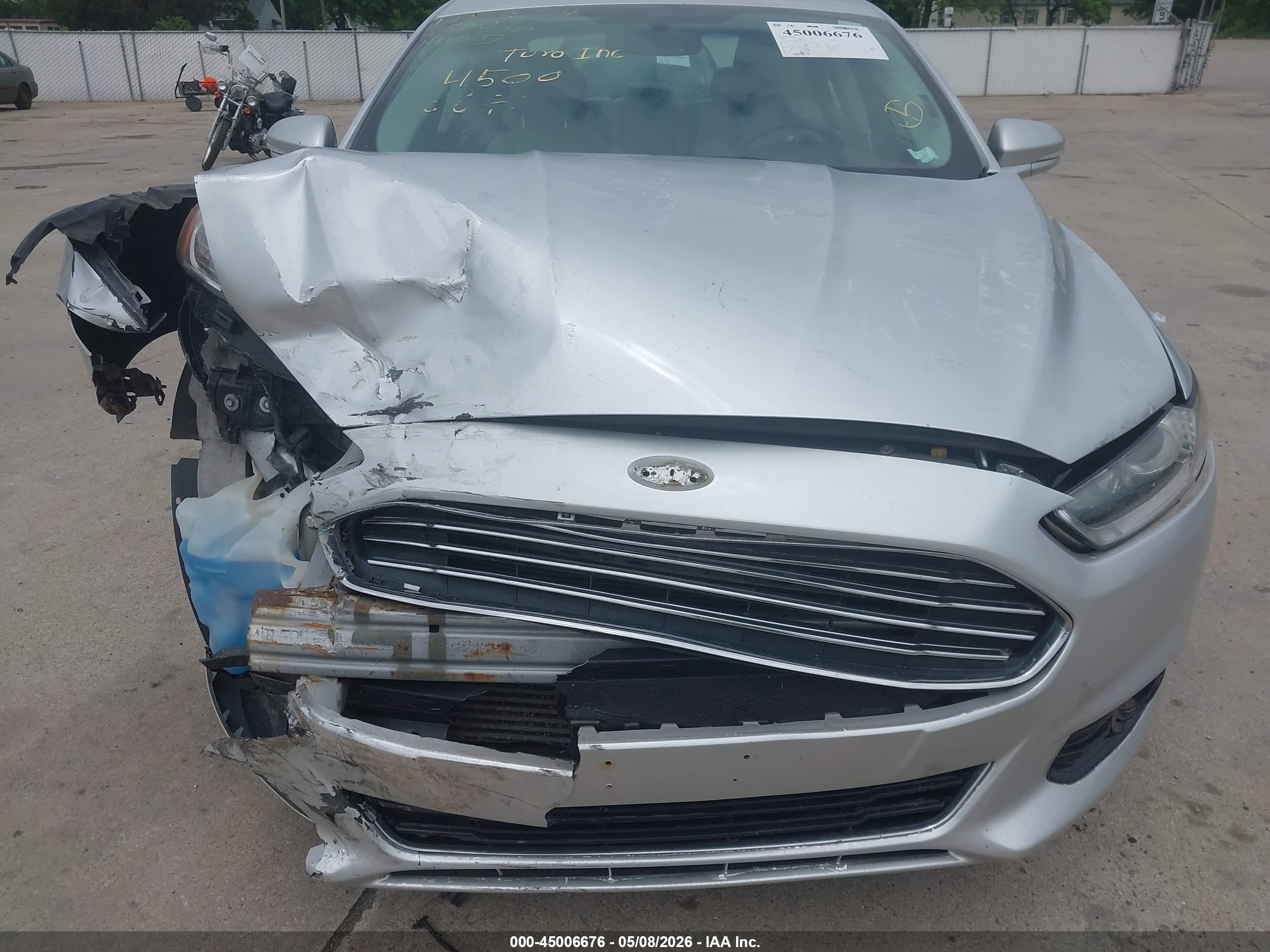 2014 Ford Fusion Titanium Серебряный vin: 3FA6P0K90ER322233