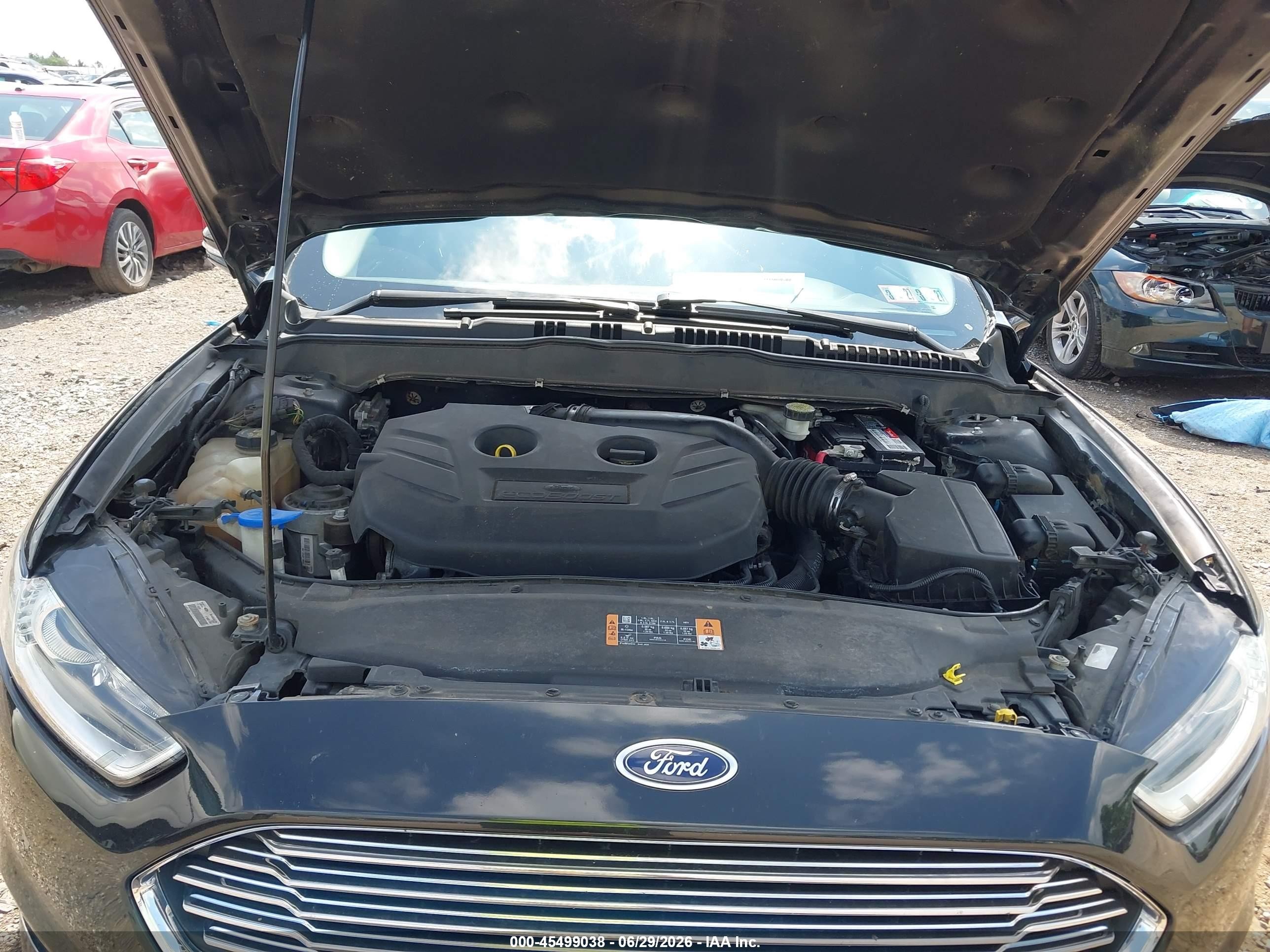 2014 Ford Fusion Titanium Черный vin: 3FA6P0K90ER382481