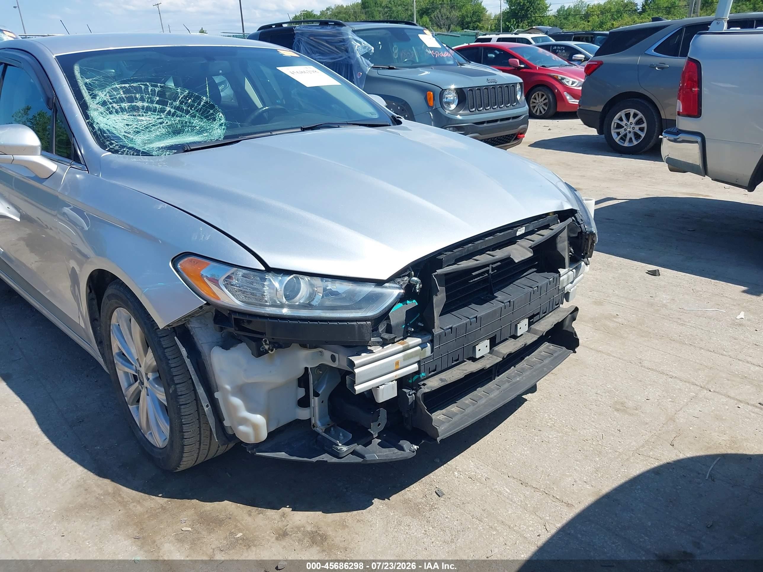 2015 Ford Fusion Titanium Silver vin: 3FA6P0K90FR103371