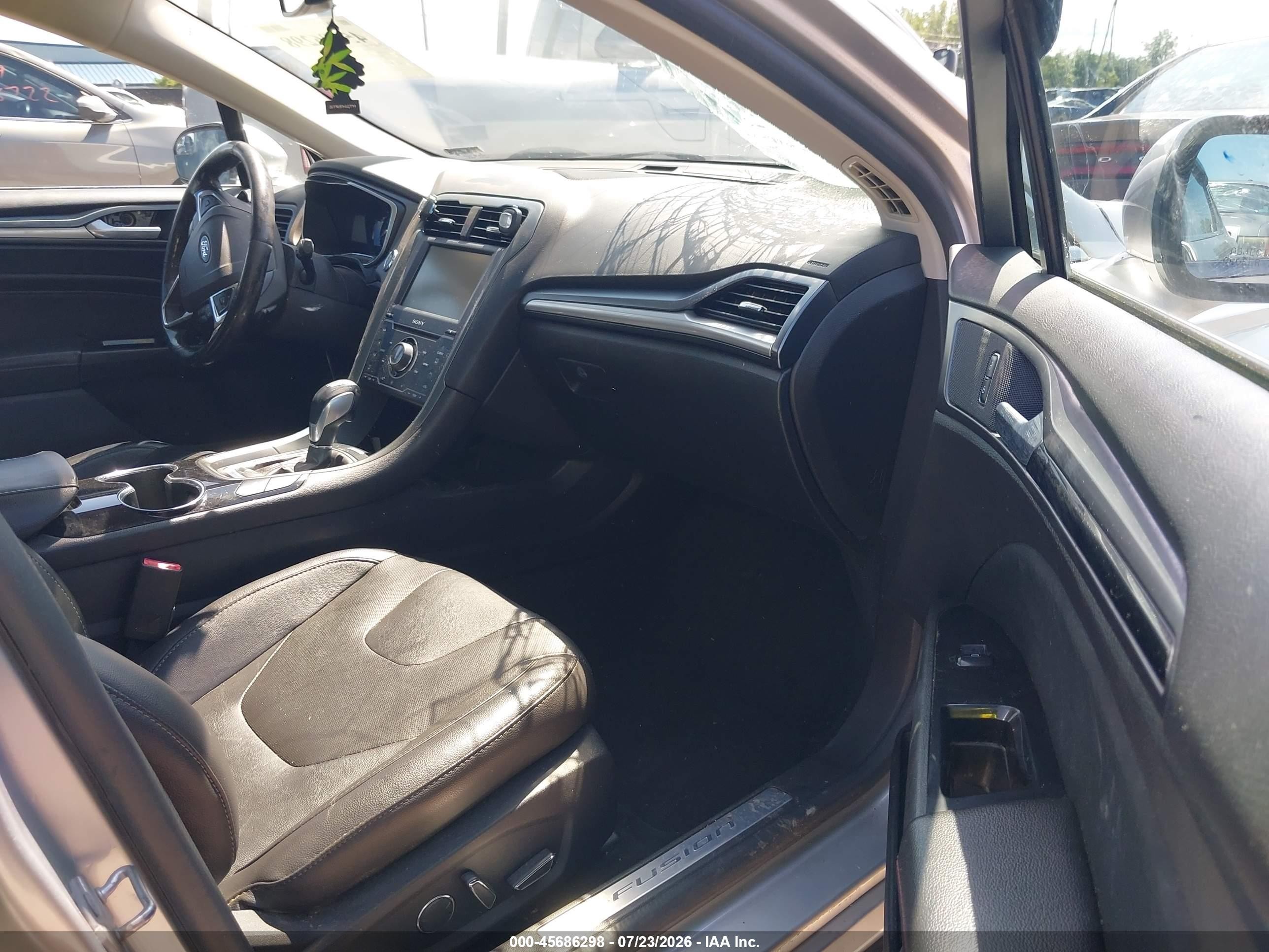 2015 Ford Fusion Titanium Silver vin: 3FA6P0K90FR103371