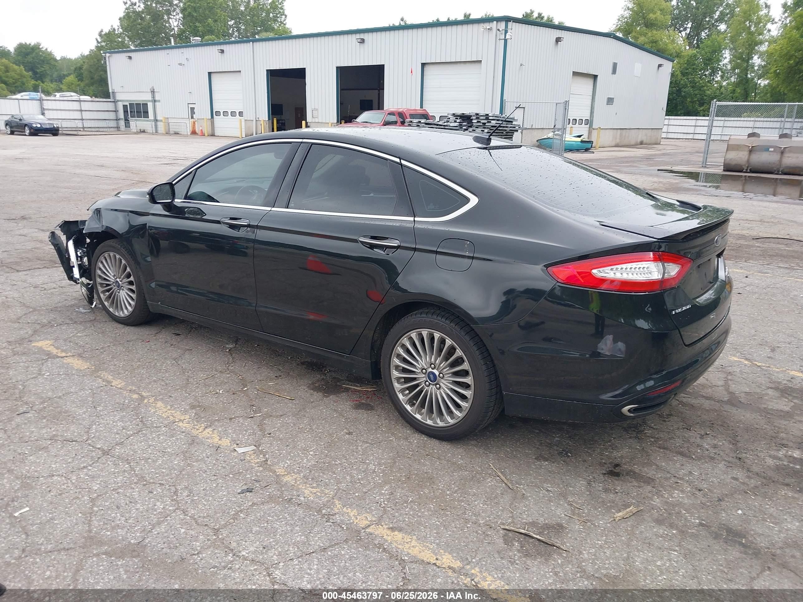 2015 Ford Fusion Titanium Черный vin: 3FA6P0K90FR106139