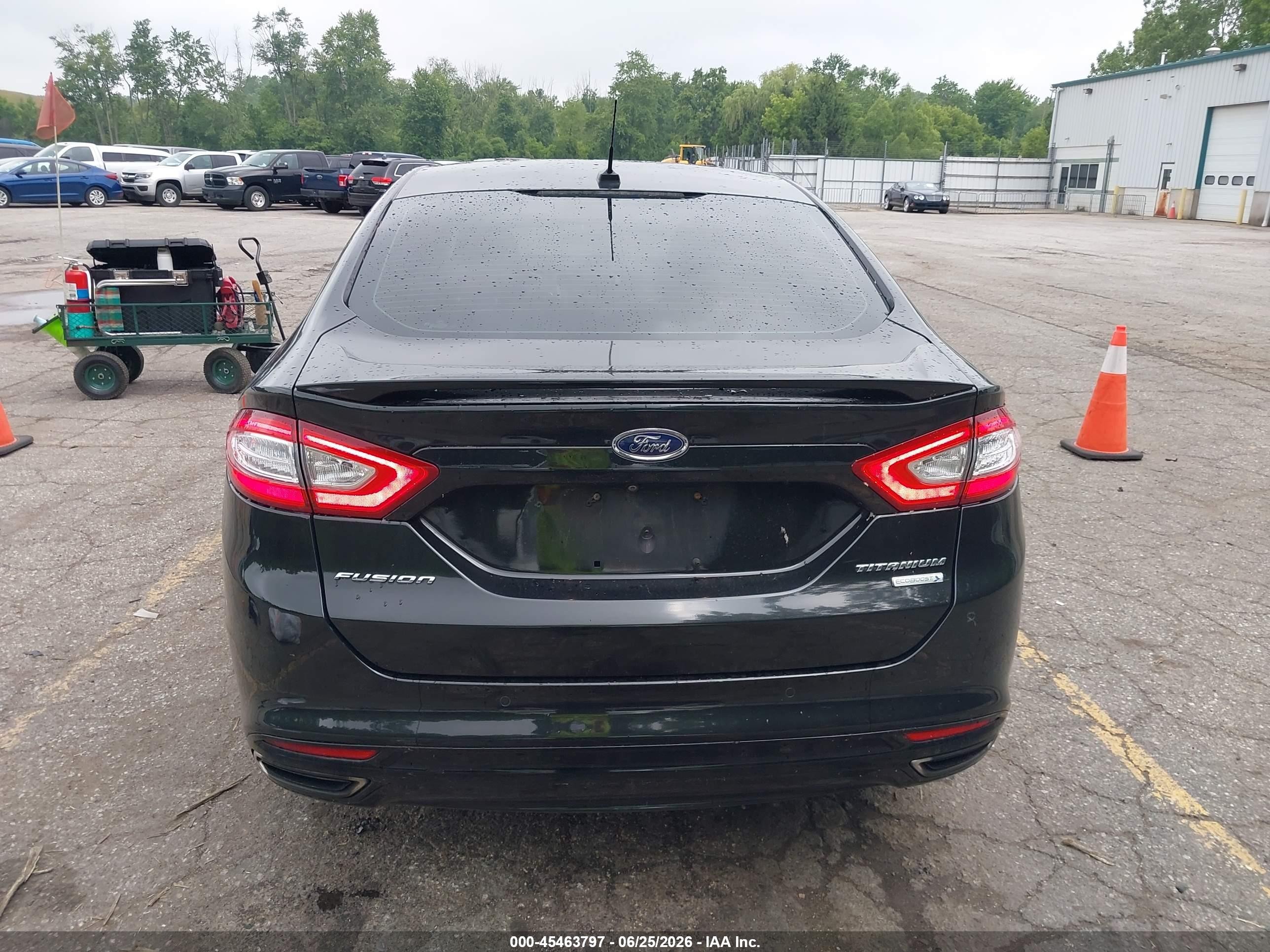 2015 Ford Fusion Titanium Черный vin: 3FA6P0K90FR106139