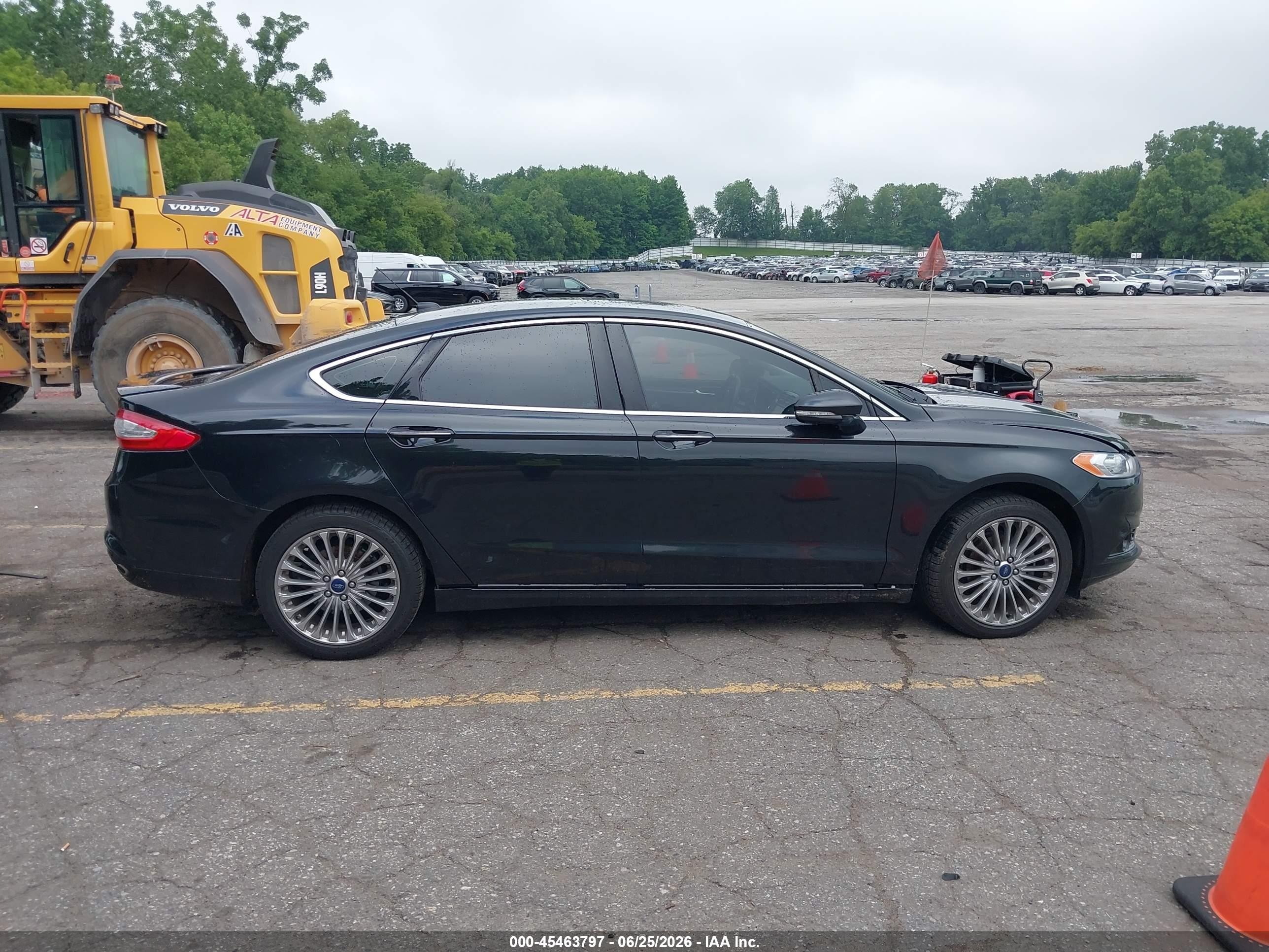 2015 Ford Fusion Titanium Черный vin: 3FA6P0K90FR106139