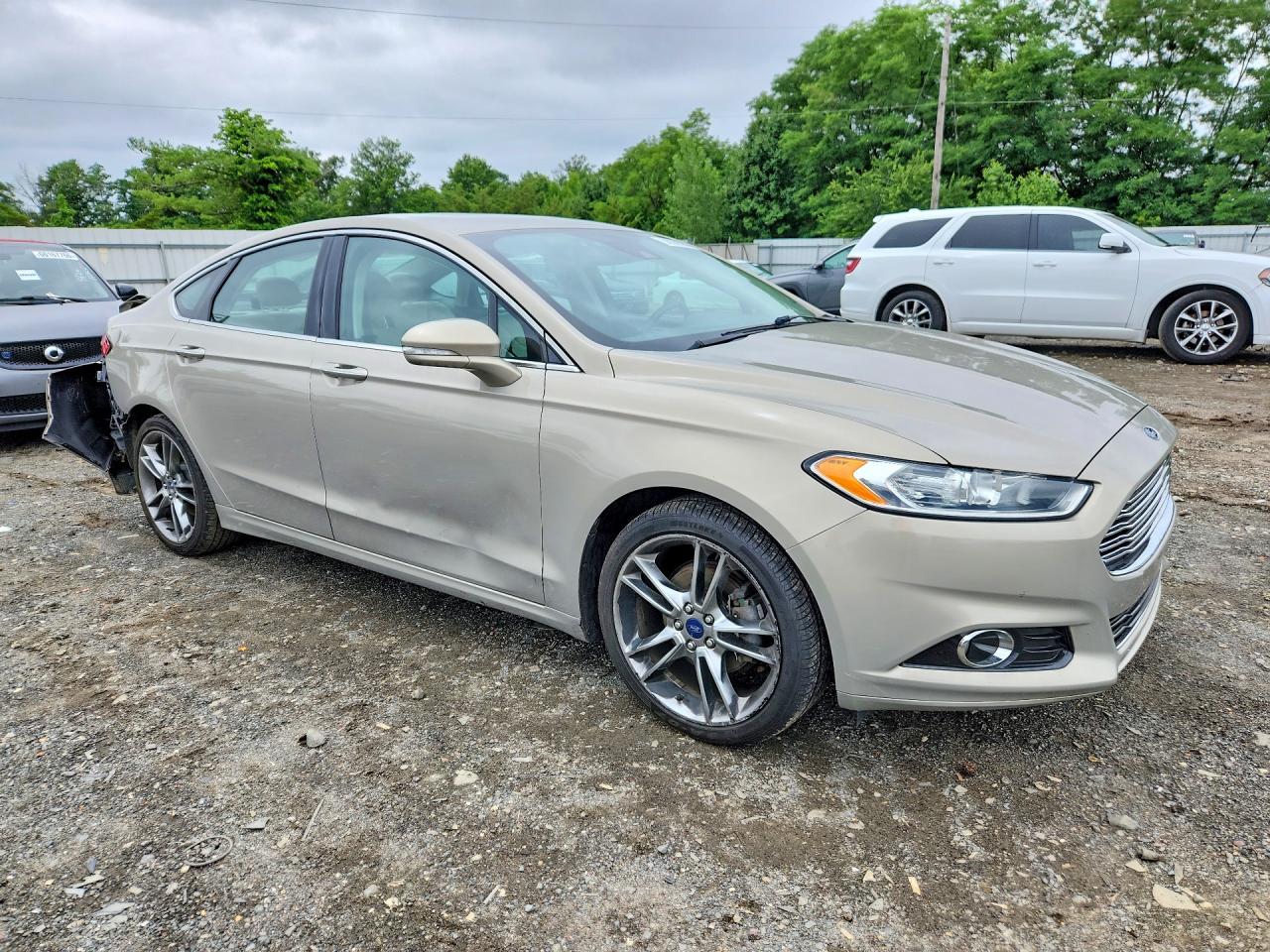 2015 Ford Fusion Titanium Gold vin: 3FA6P0K90FR123684