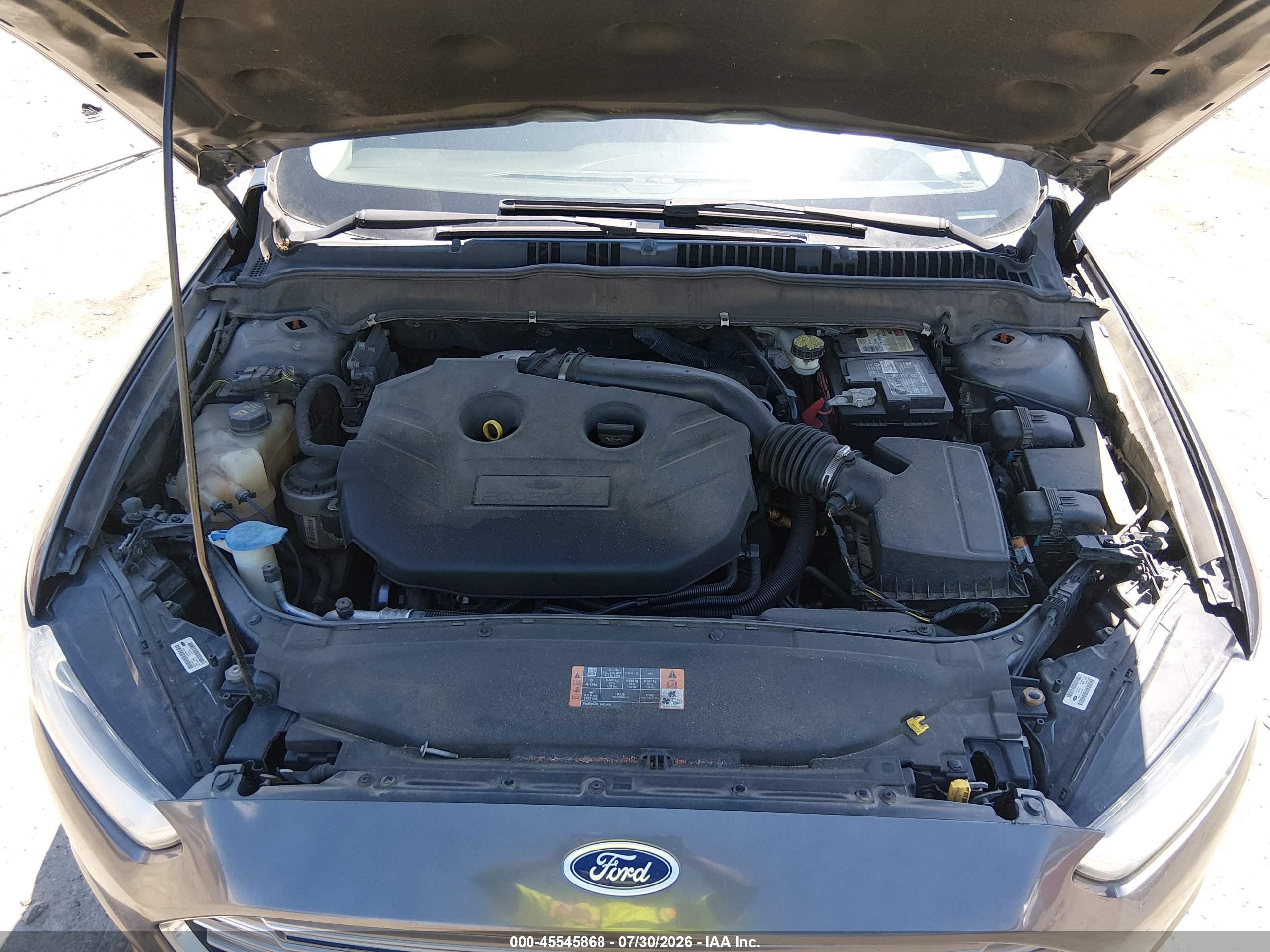 2016 Ford Fusion Titanium Серый vin: 3FA6P0K90GR332229