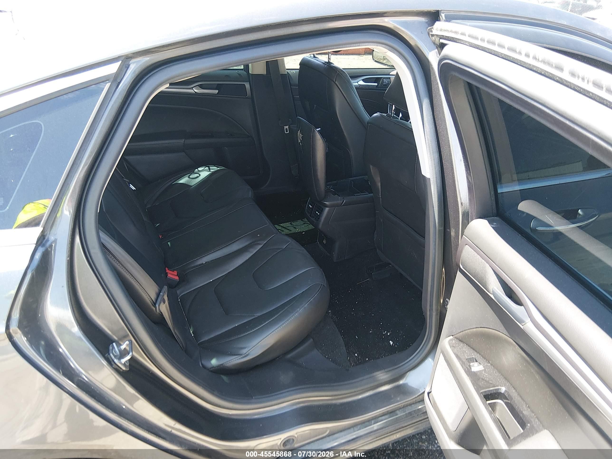 2016 Ford Fusion Titanium Серый vin: 3FA6P0K90GR332229