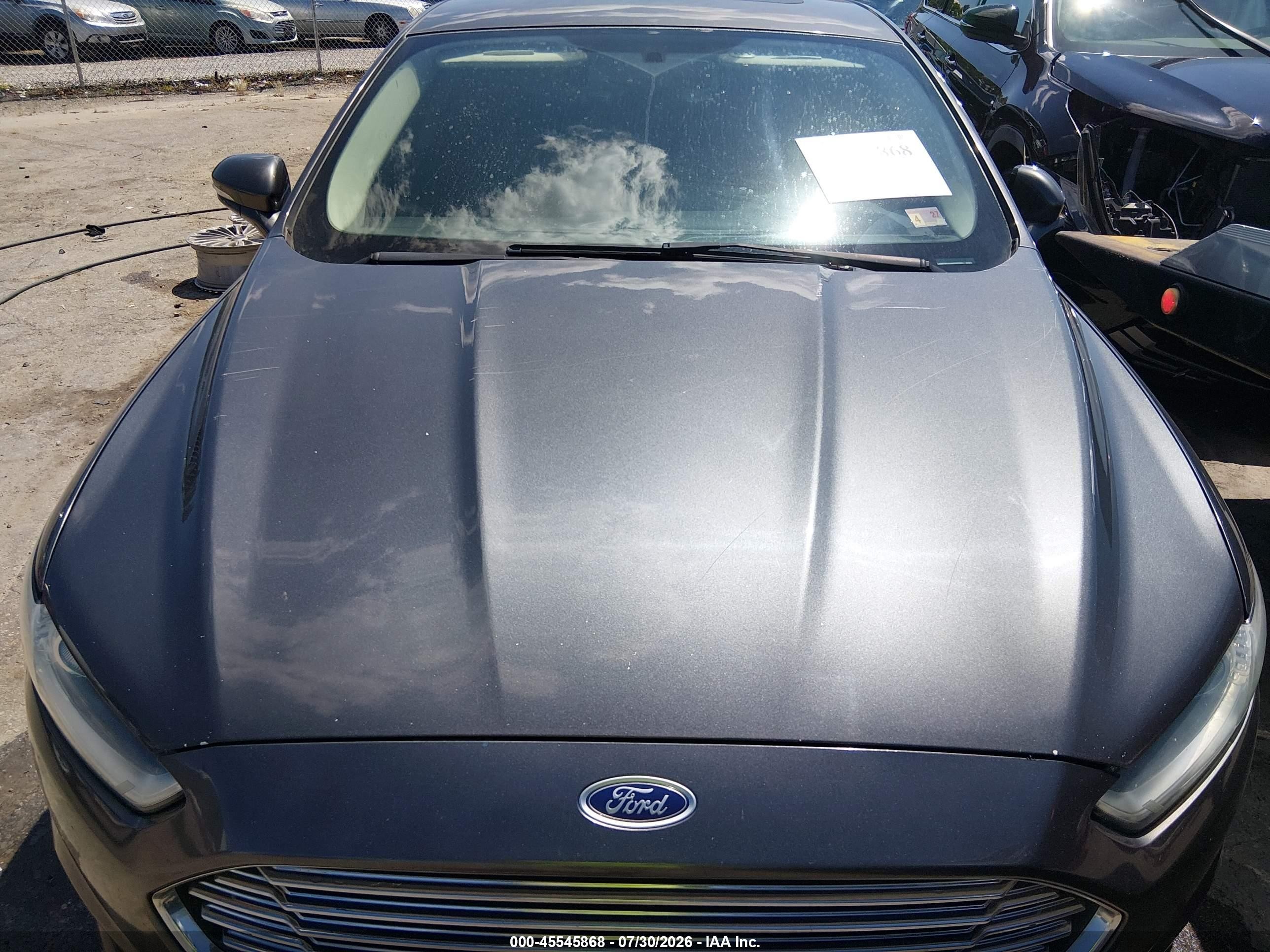 2016 Ford Fusion Titanium Серый vin: 3FA6P0K90GR332229