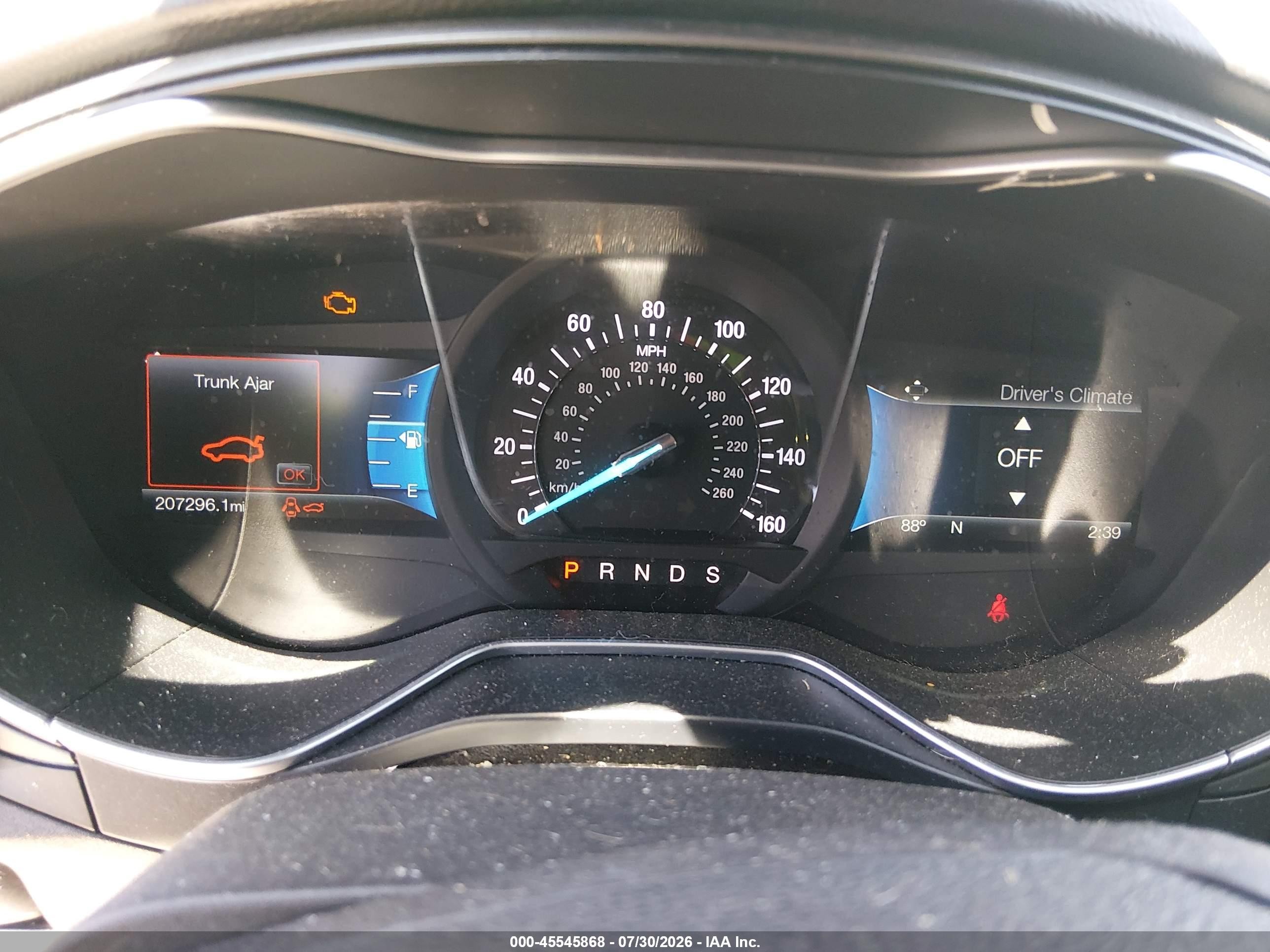 2016 Ford Fusion Titanium Серый vin: 3FA6P0K90GR332229