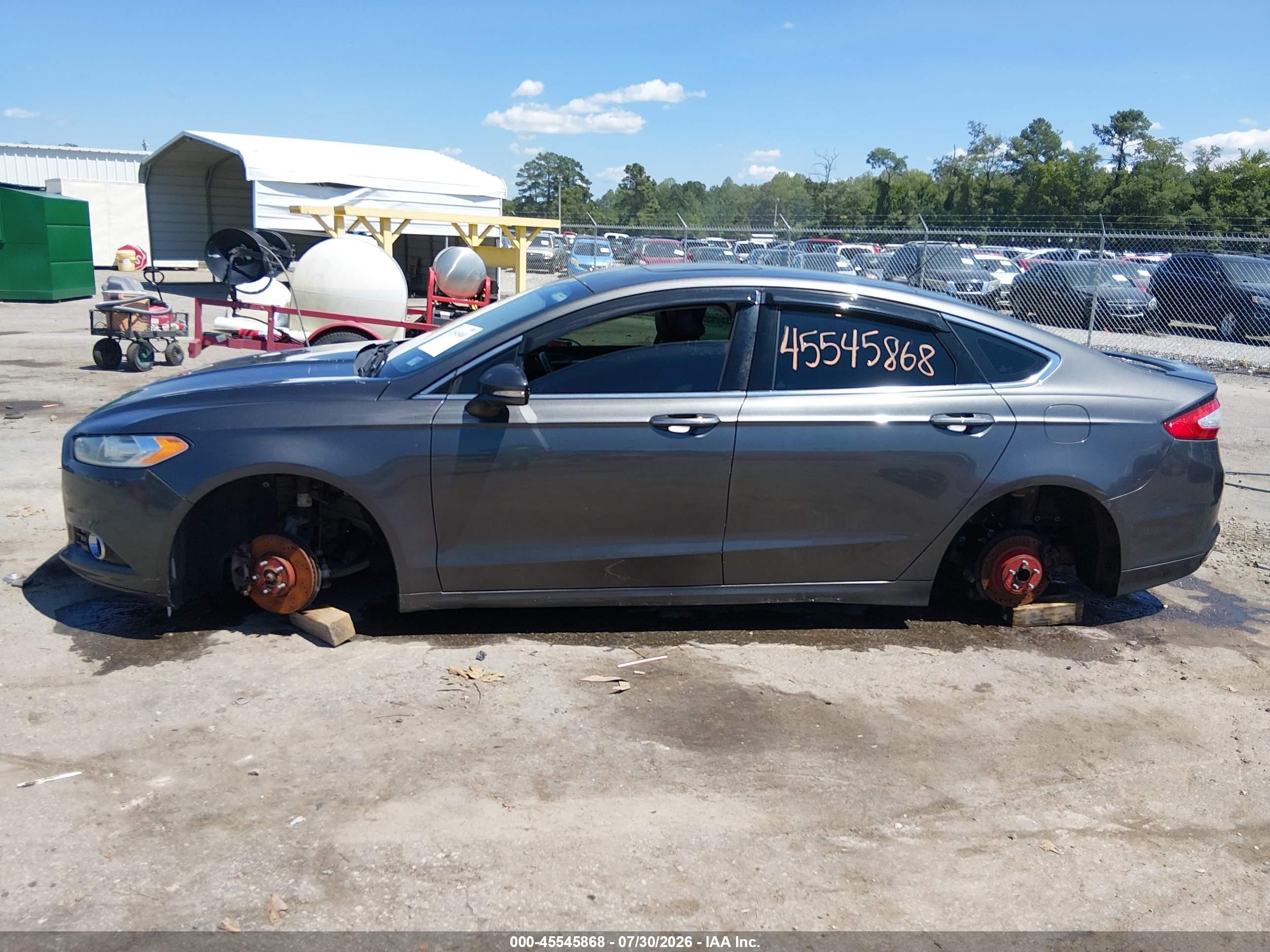 2016 Ford Fusion Titanium Серый vin: 3FA6P0K90GR332229
