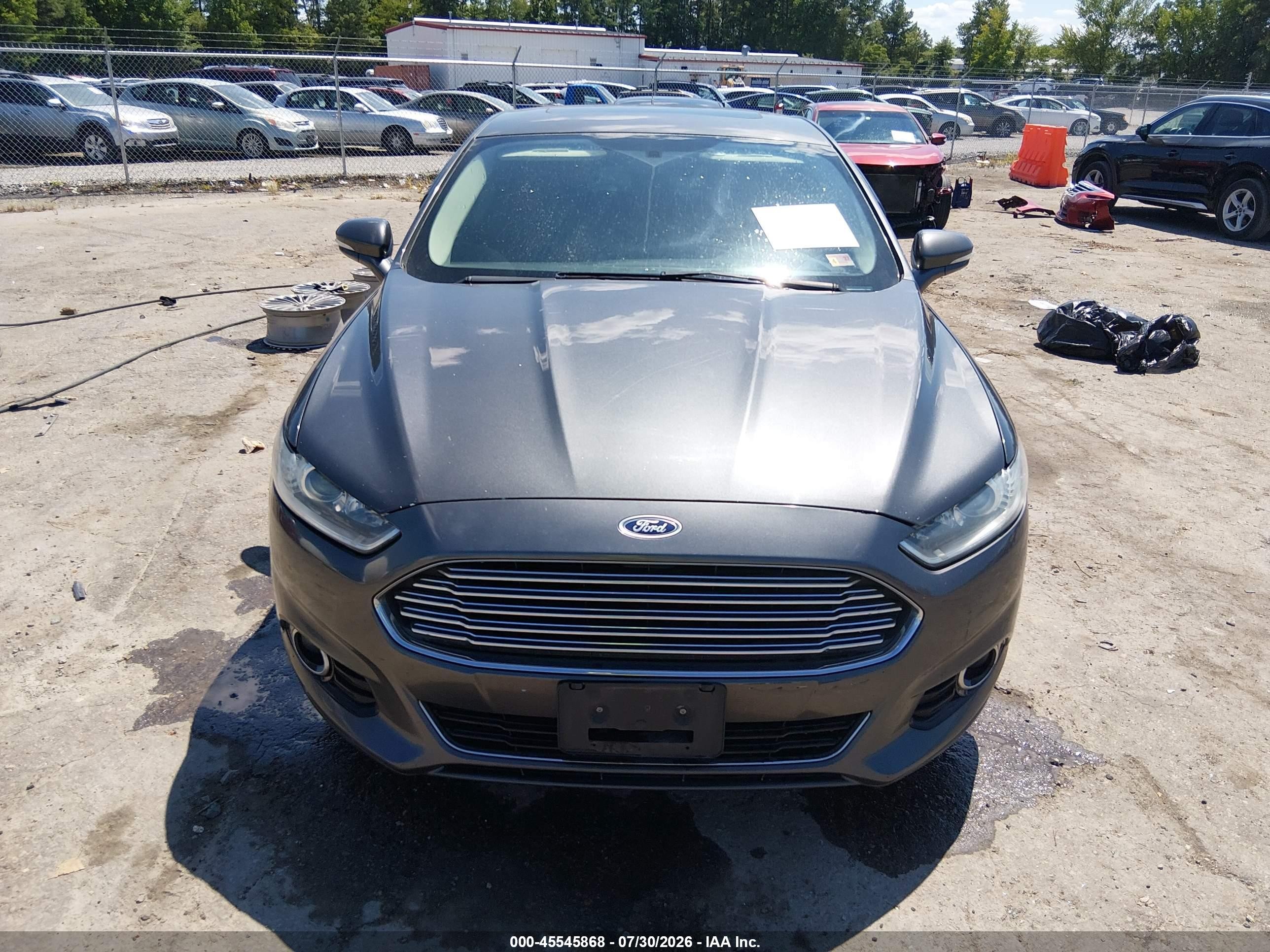 2016 Ford Fusion Titanium Серый vin: 3FA6P0K90GR332229