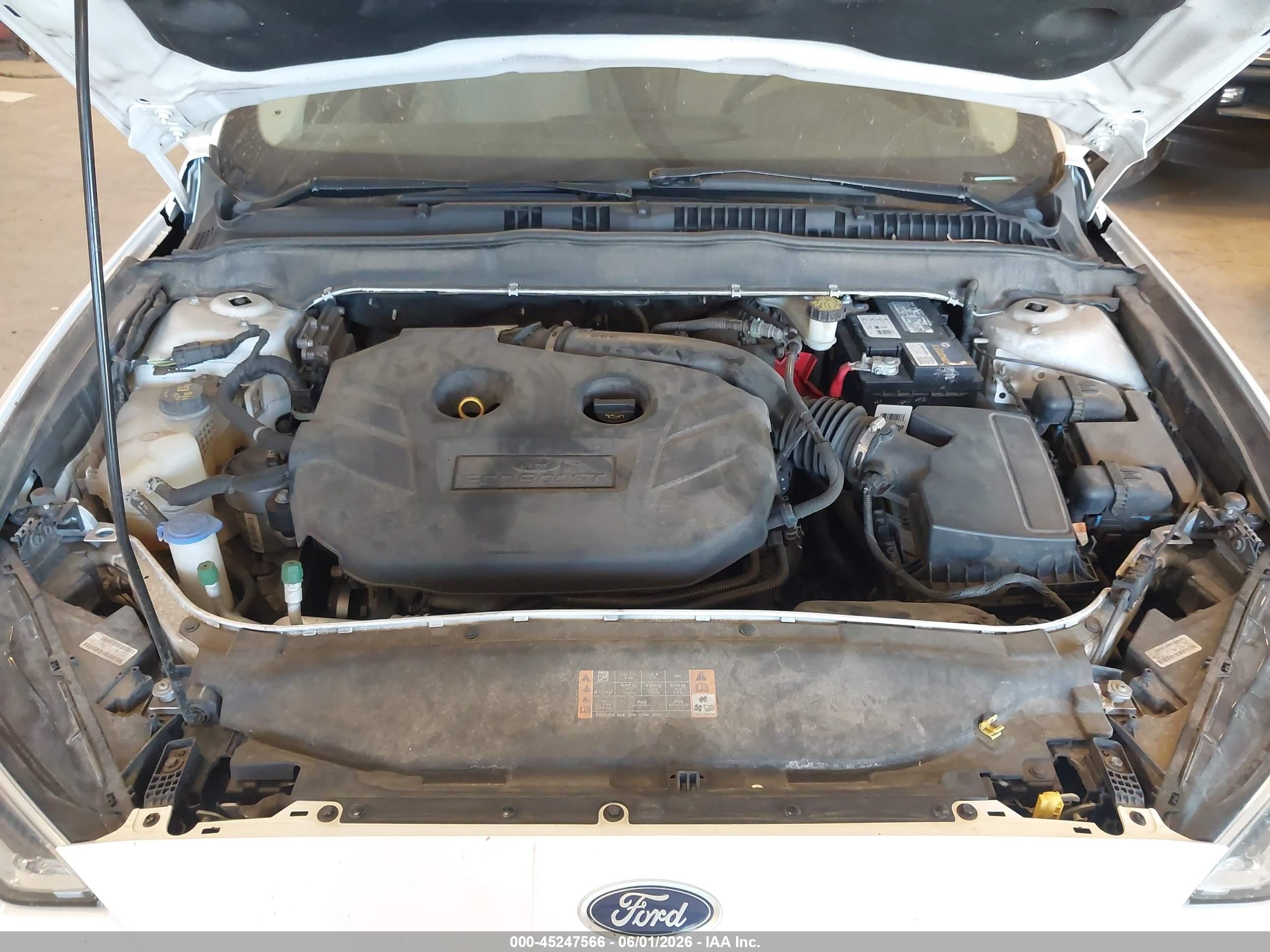 2017 Ford Fusion Titanium White vin: 3FA6P0K90HR175495