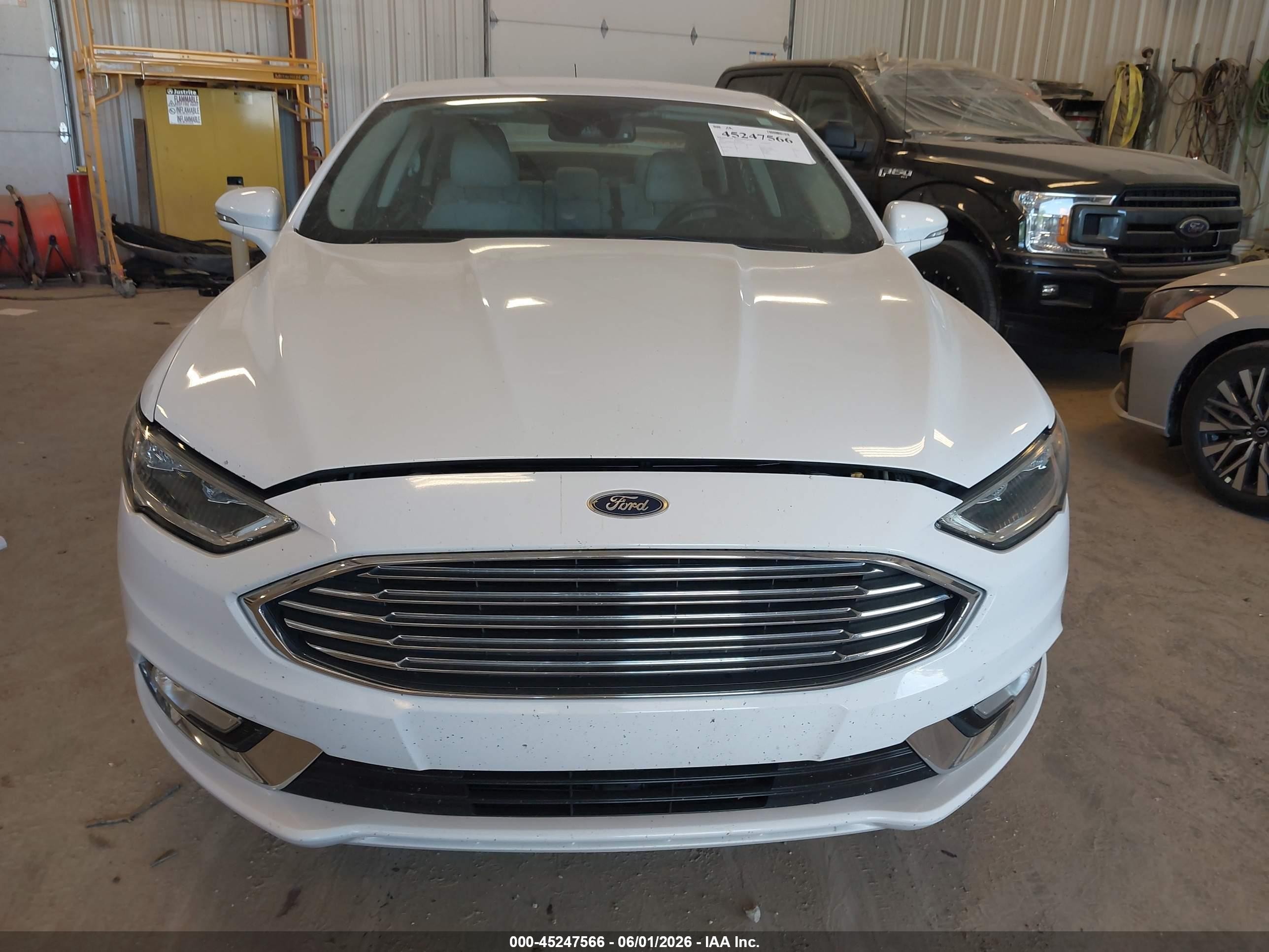 2017 Ford Fusion Titanium White vin: 3FA6P0K90HR175495