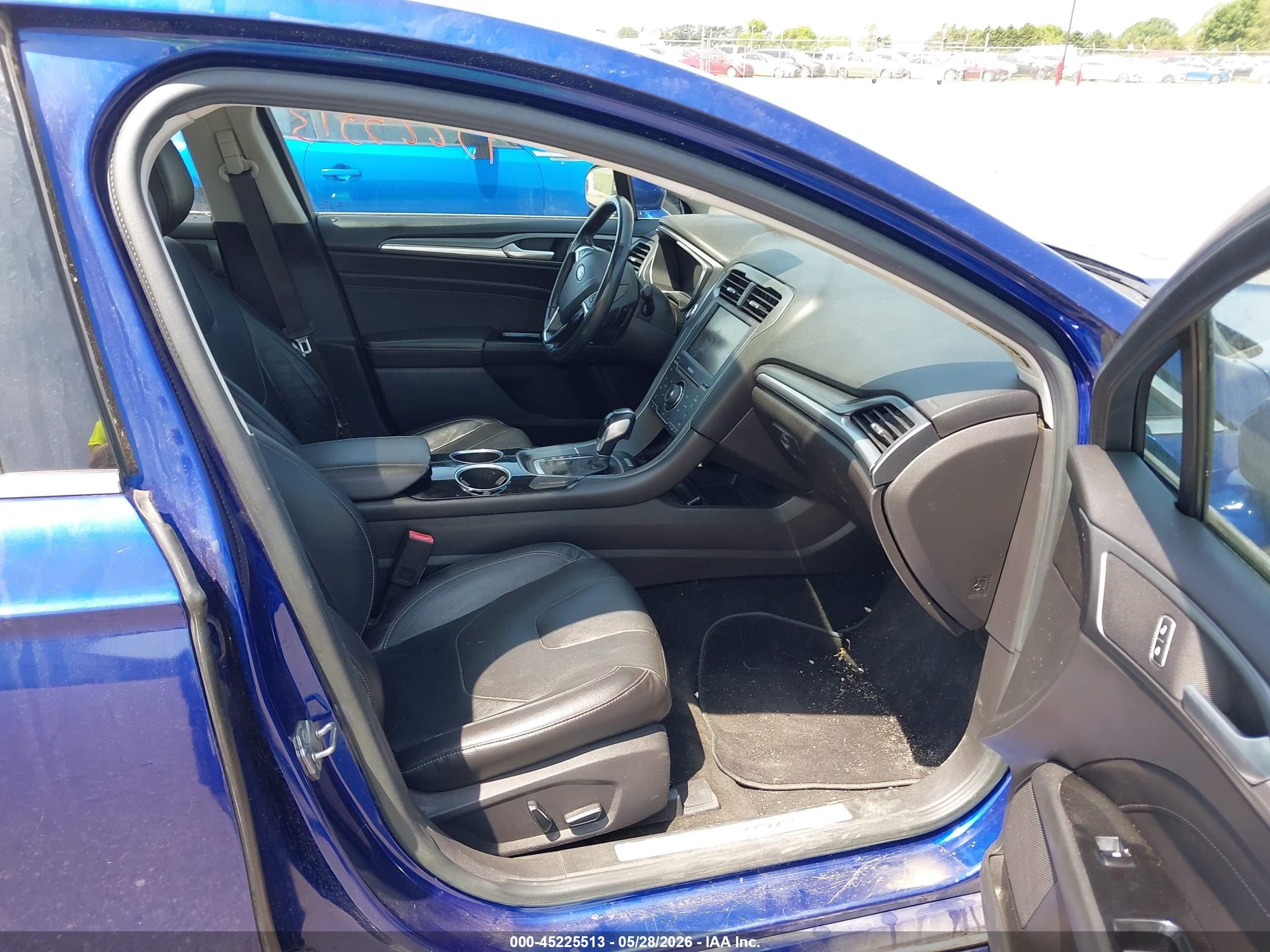 2013 Ford Fusion Titanium Blue vin: 3FA6P0K91DR103876