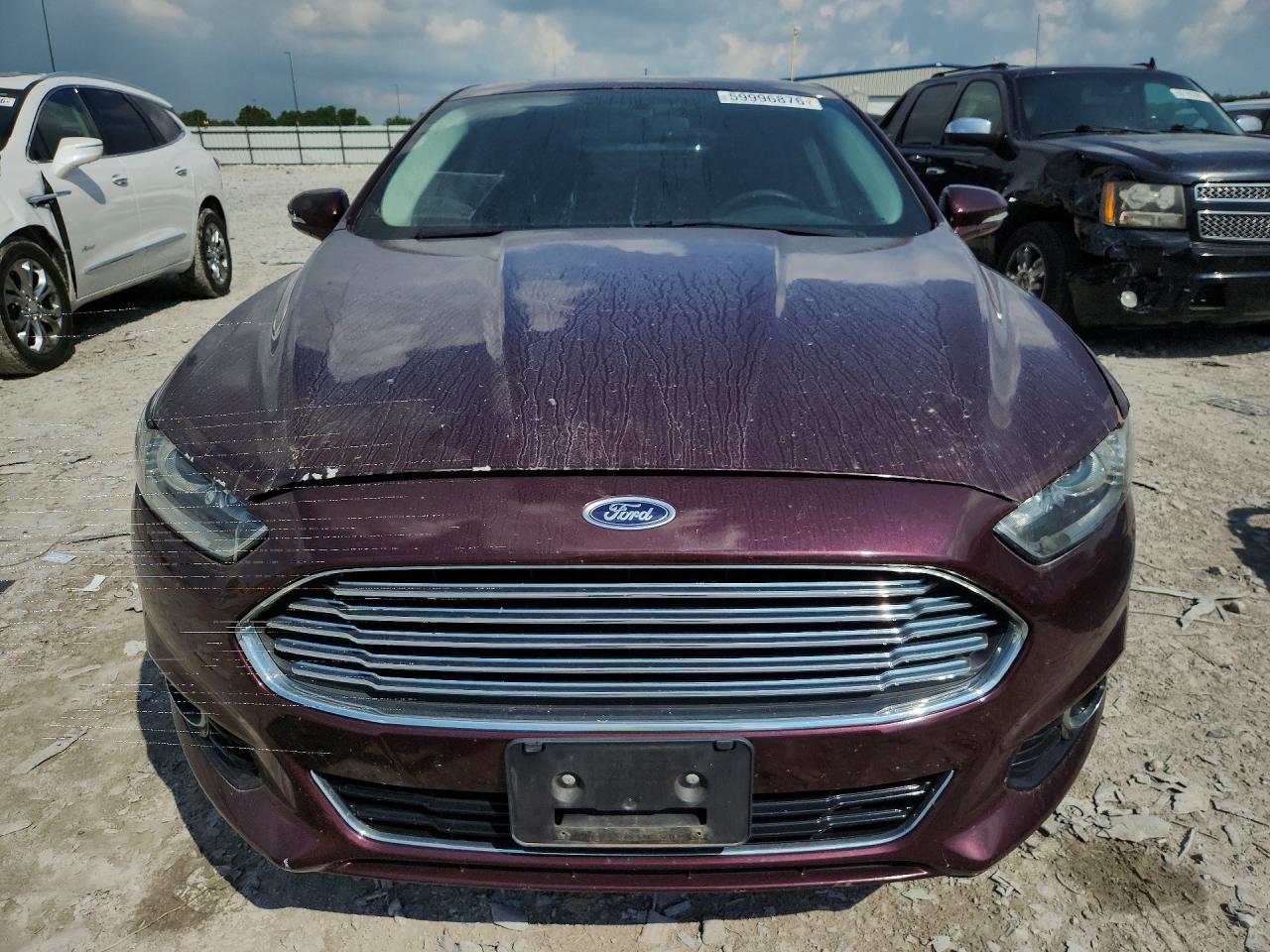 2013 Ford Fusion Titanium Maroon vin: 3FA6P0K91DR161762