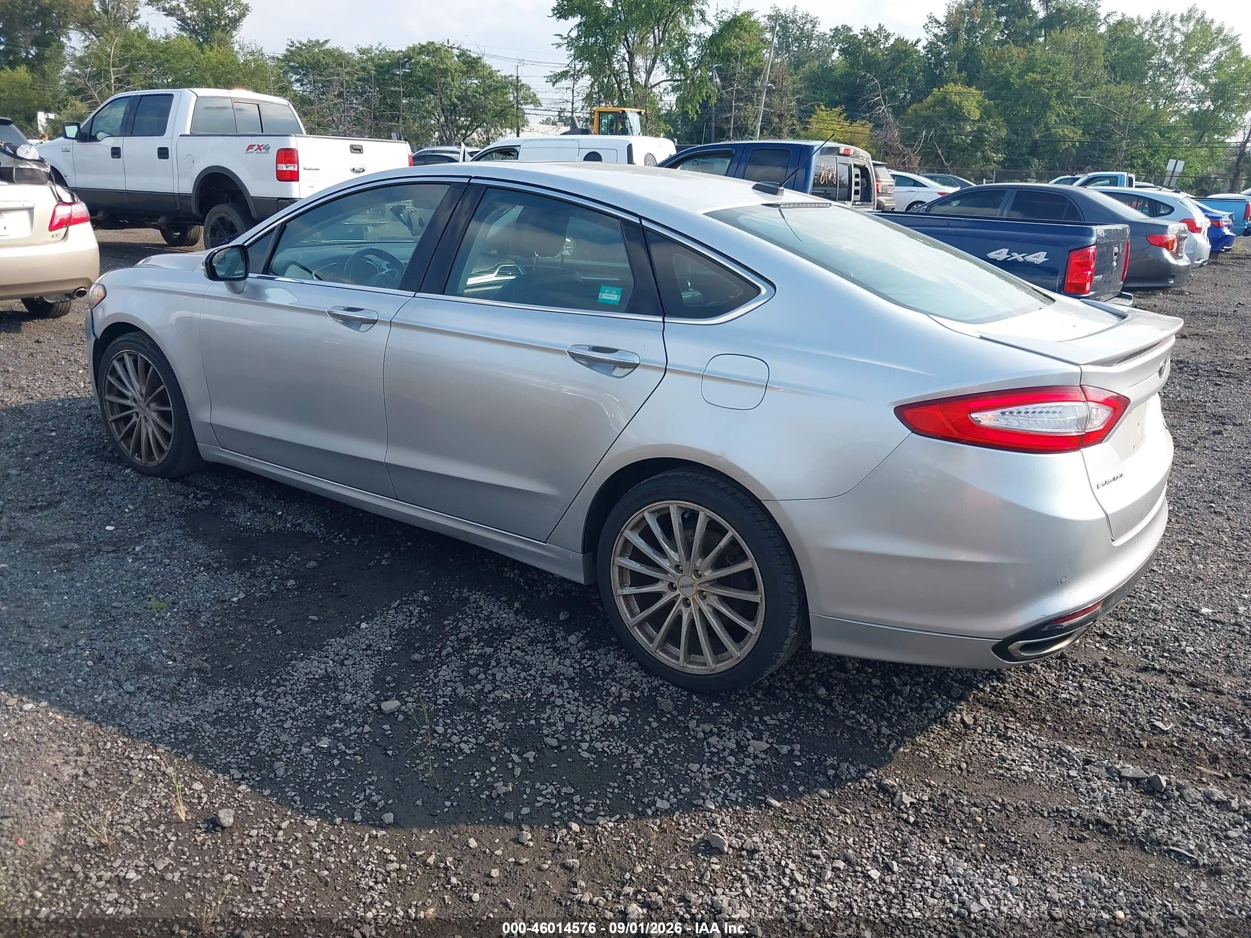 2013 Ford Fusion Titanium Silver vin: 3FA6P0K91DR278032