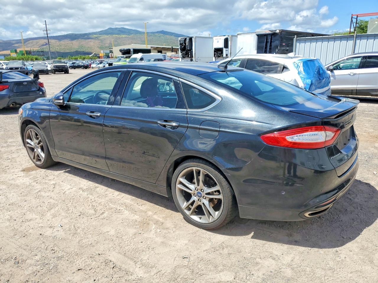 2013 Ford Fusion Titanium Black vin: 3FA6P0K91DR371584